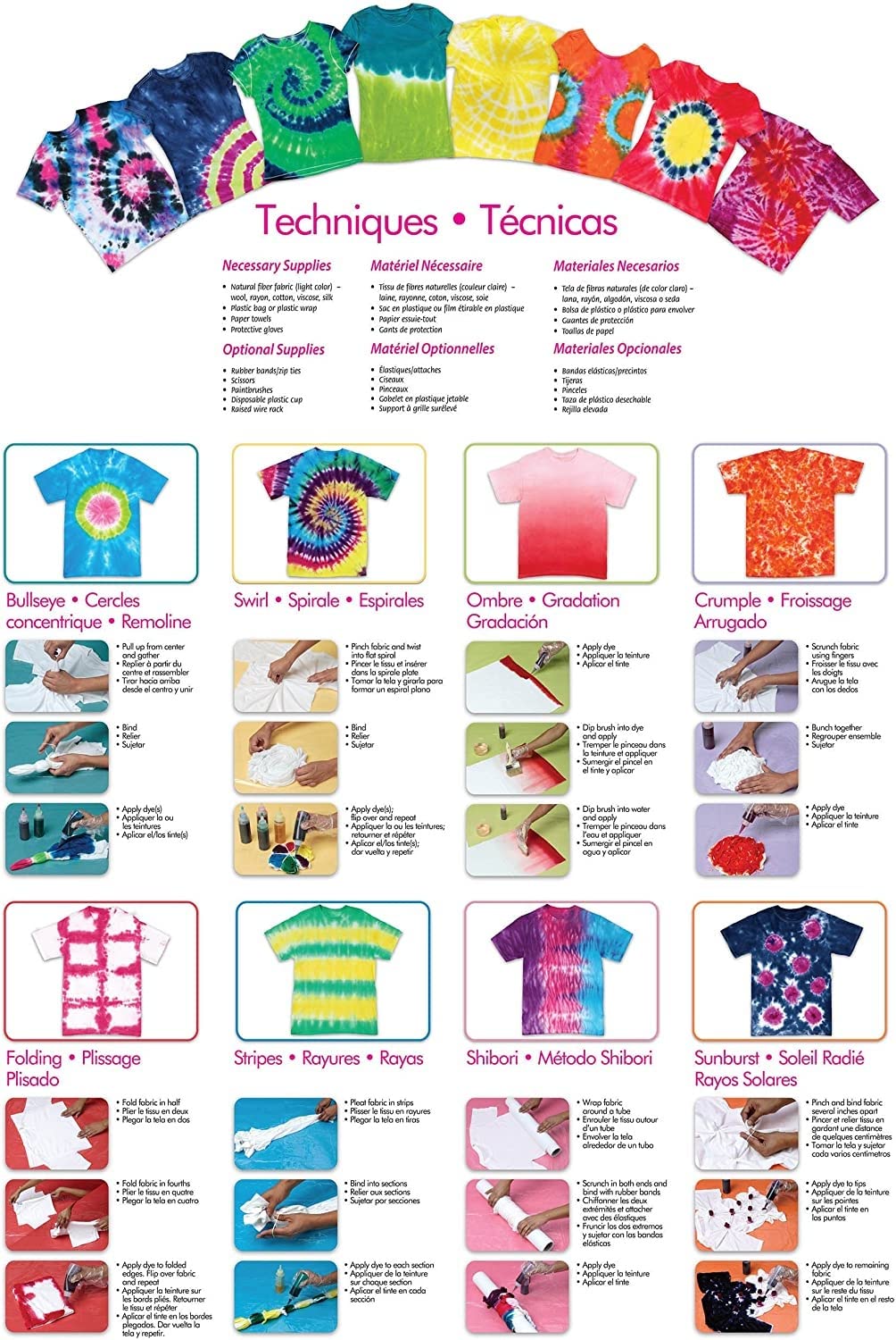 Tulip One-Step Tie-Dye 3-Color Kit Cherry: Paradise Punch