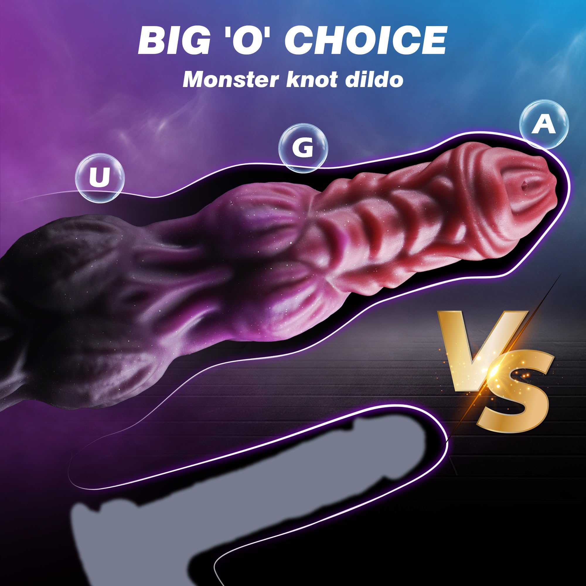 9.6" onster Dildo Squirting Fantasy Dildo Dragon Horse Dildo with 2 Big Knots, Dog Dildo Knotted Ejaculating Toy with Strong Suction Cup, Big Anal Dildo Silicone Huge Dildo, Adult Toys for Women Men: L