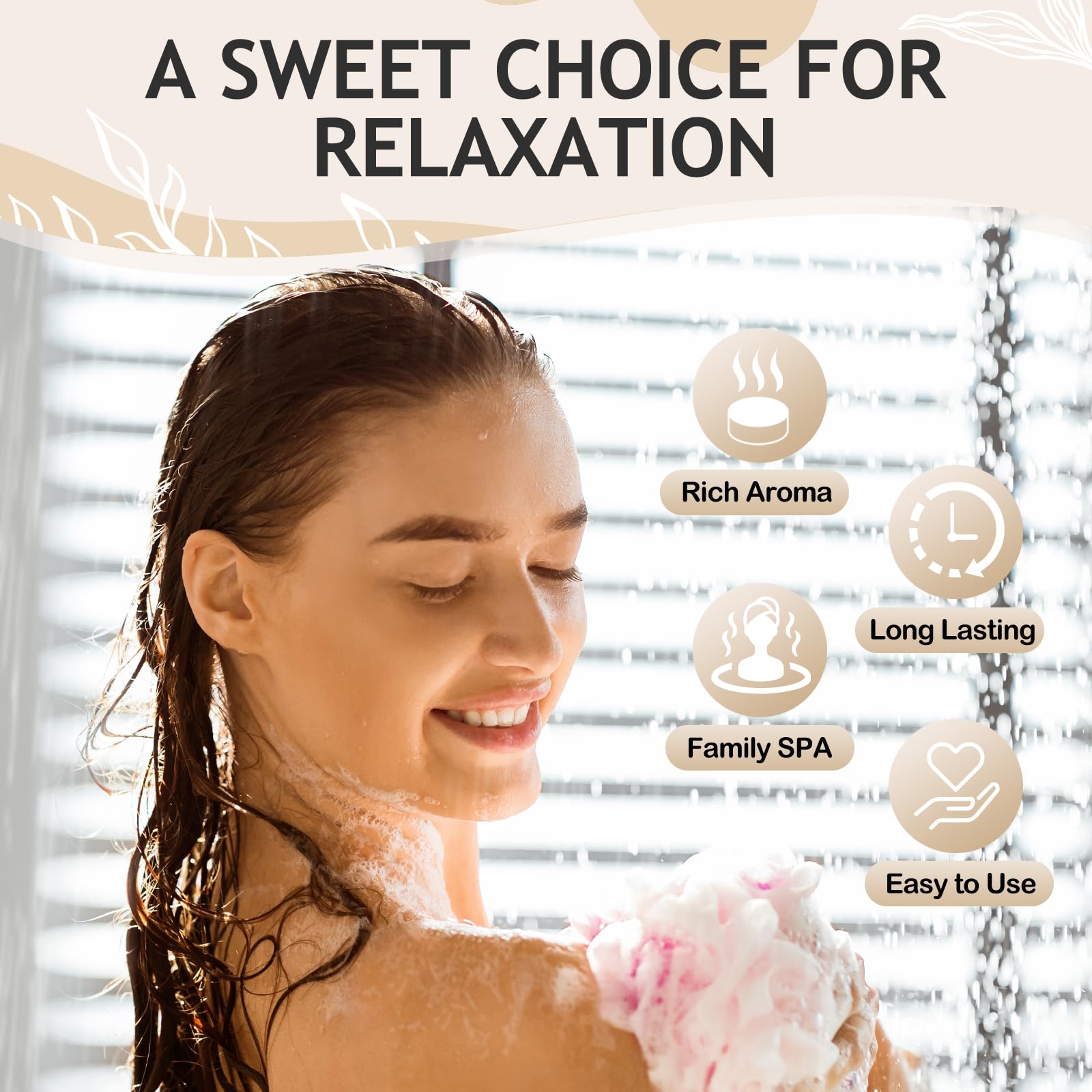 Shower Steamers Aromatherapy 8-Pack Gifts Set - Natural Essential Oil Shower Steamers for Relaxation - Mother's Day, Birthday Presents, Ideal for Stress Relief - Bath Bombs Alternative for Home Spa: A-gold-8pcs