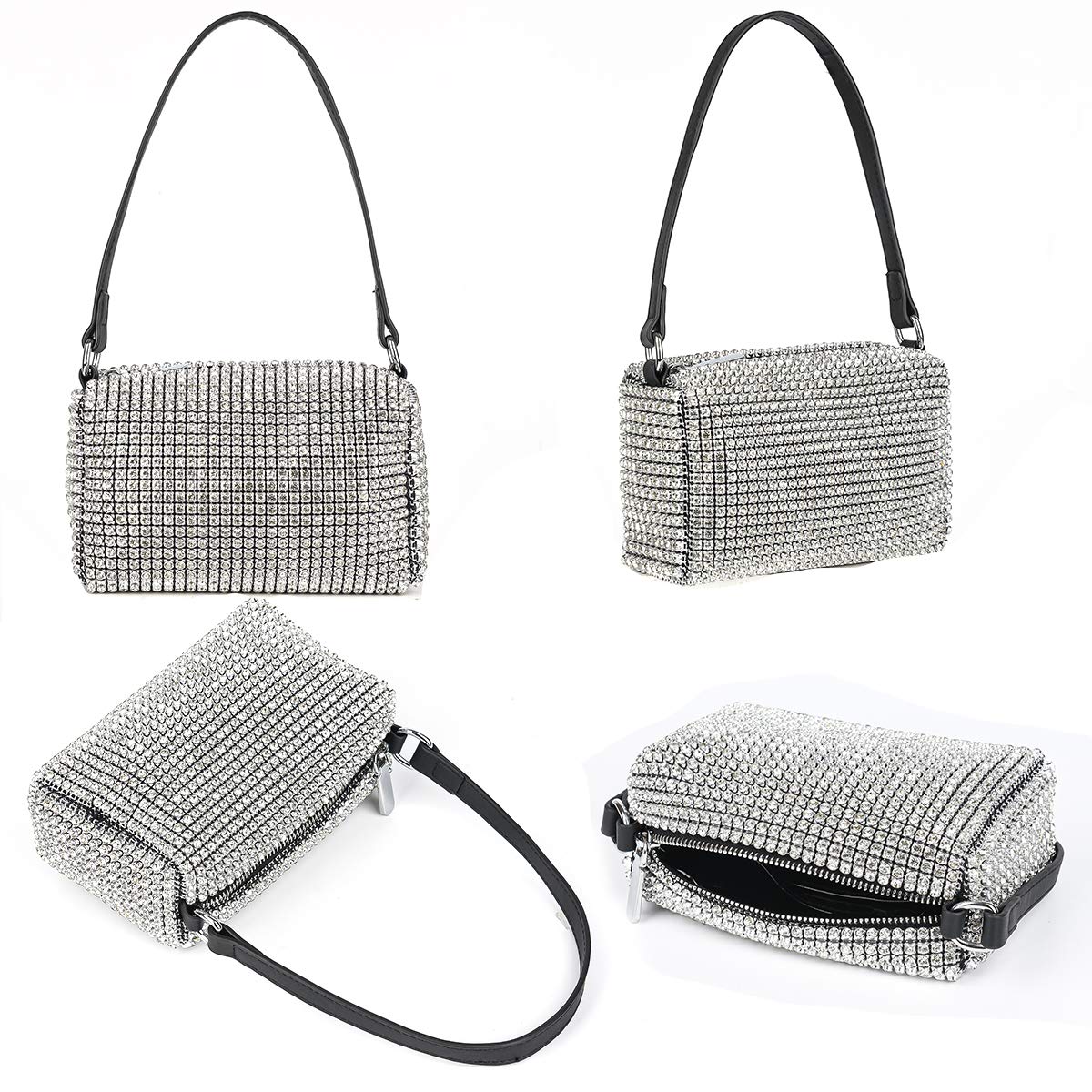 Bling Bling Crystals Evening Clutch Bag for Women Girls Sparkling Crossbody Bag Wedding Prom Party Club Purses Handbags: Bling Bling Crystals Evening Clutch Bag for Women Girls Sparkling Crossbody Bag Wedding Prom Party Club Purses Handbags