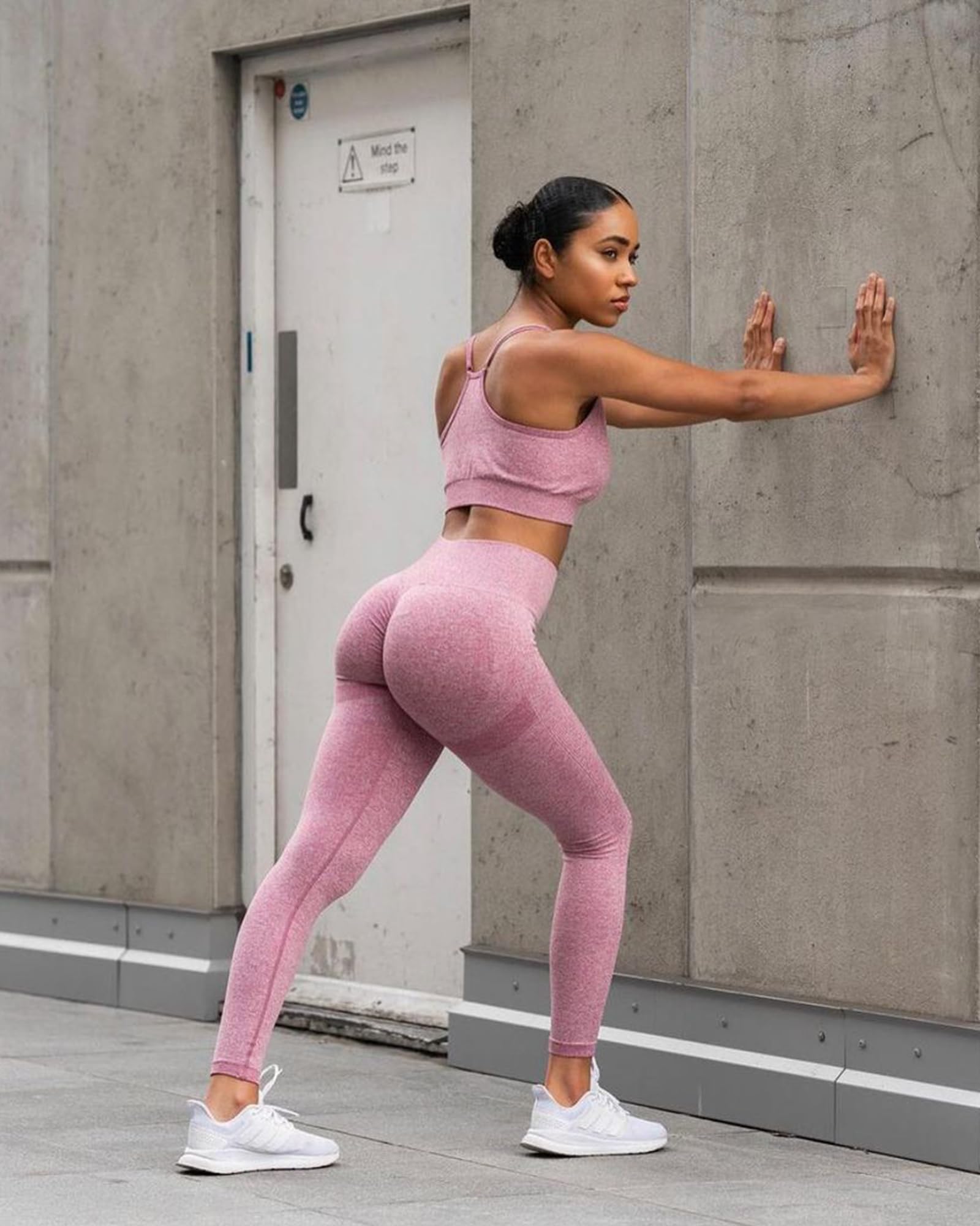 SALSPOR Workout Leggings for Women, Butt Lifting Gym Scrunch Butt Seamless Leggings thumbnail 3