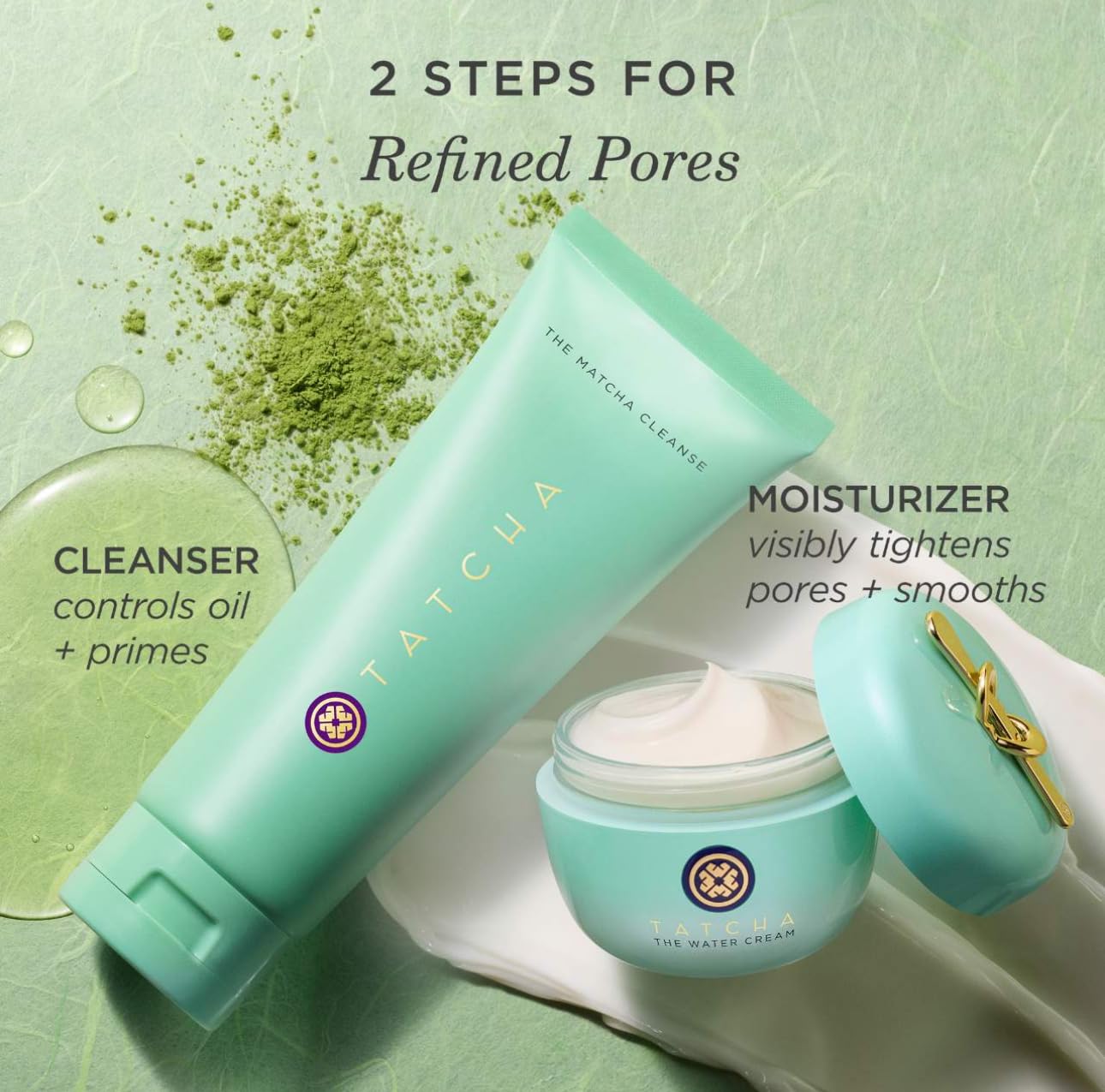 TATCHA The Water Cream | Cream Moisturizer for Face, Optimal Hydration For Pure Poreless Skin: 1.7 Fl Oz (Pack of 1)