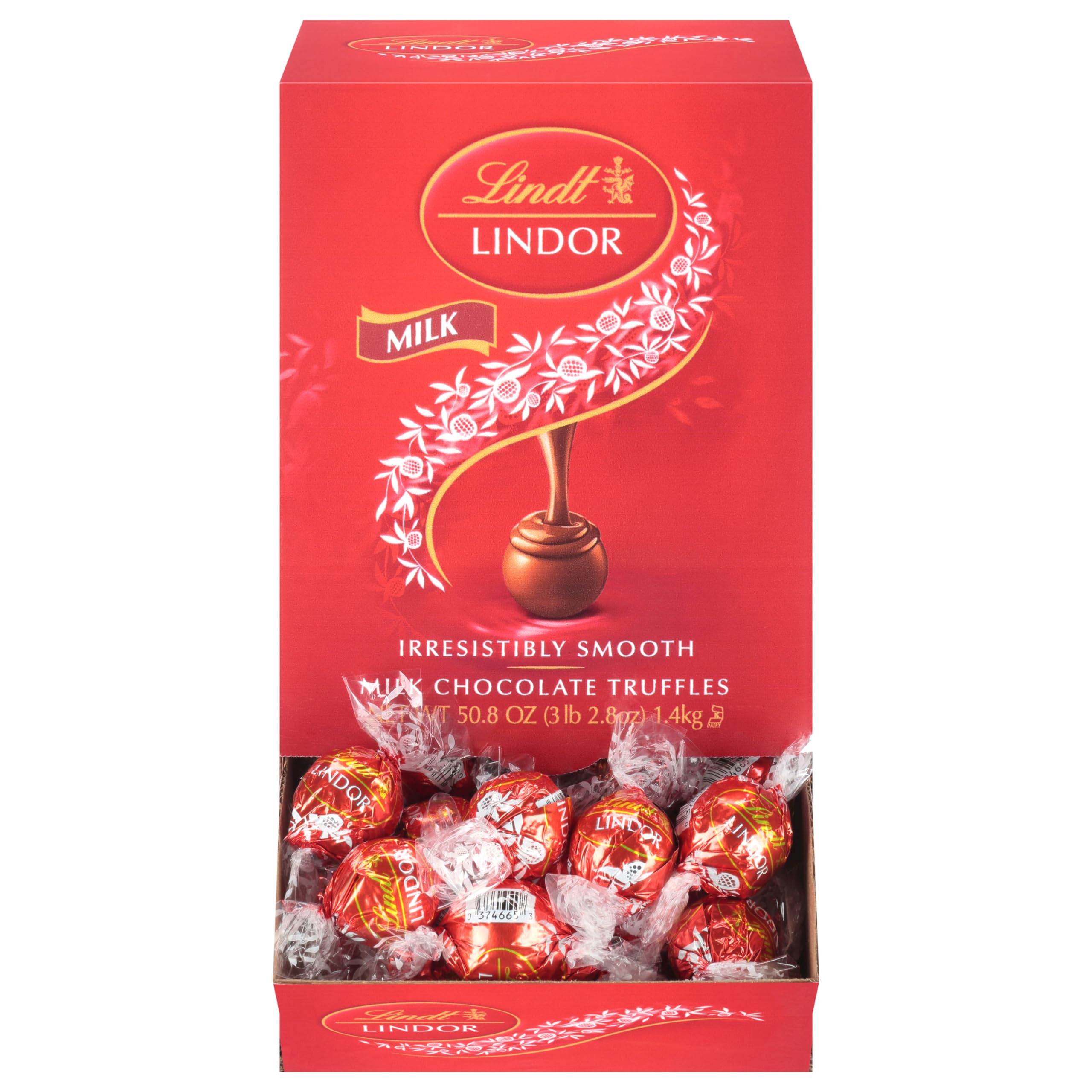 Lindt LINDOR Milk Chocolate Candy Truffles Traditions Gift Box, Milk Chocolate Candy with Smooth, Melting Truffle Center, 6.8 oz.: 50.8 Ounce (Pack of 1) 50.8-oz