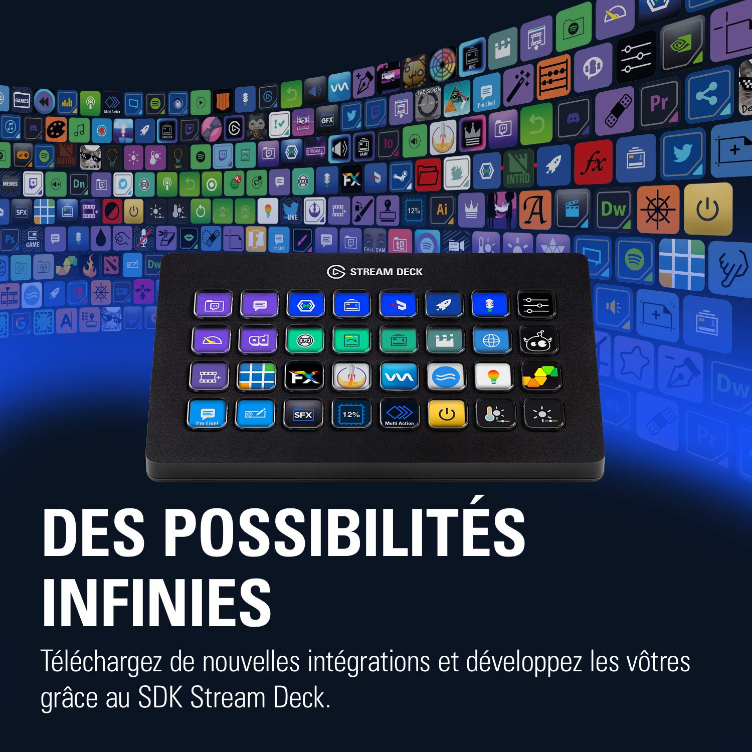 Elgato Stream Deck XL – Advanced Studio Controller, 32 macro keys, trigger actions in apps and software like OBS, Twitch, ​YouTube and more, works with Mac and PC: Elgato Stream Deck XL – Advanced Studio Controller, 32 macro keys, trigger actions in apps and software like OBS, Twitch, ​YouTube and more, works with Mac and PC