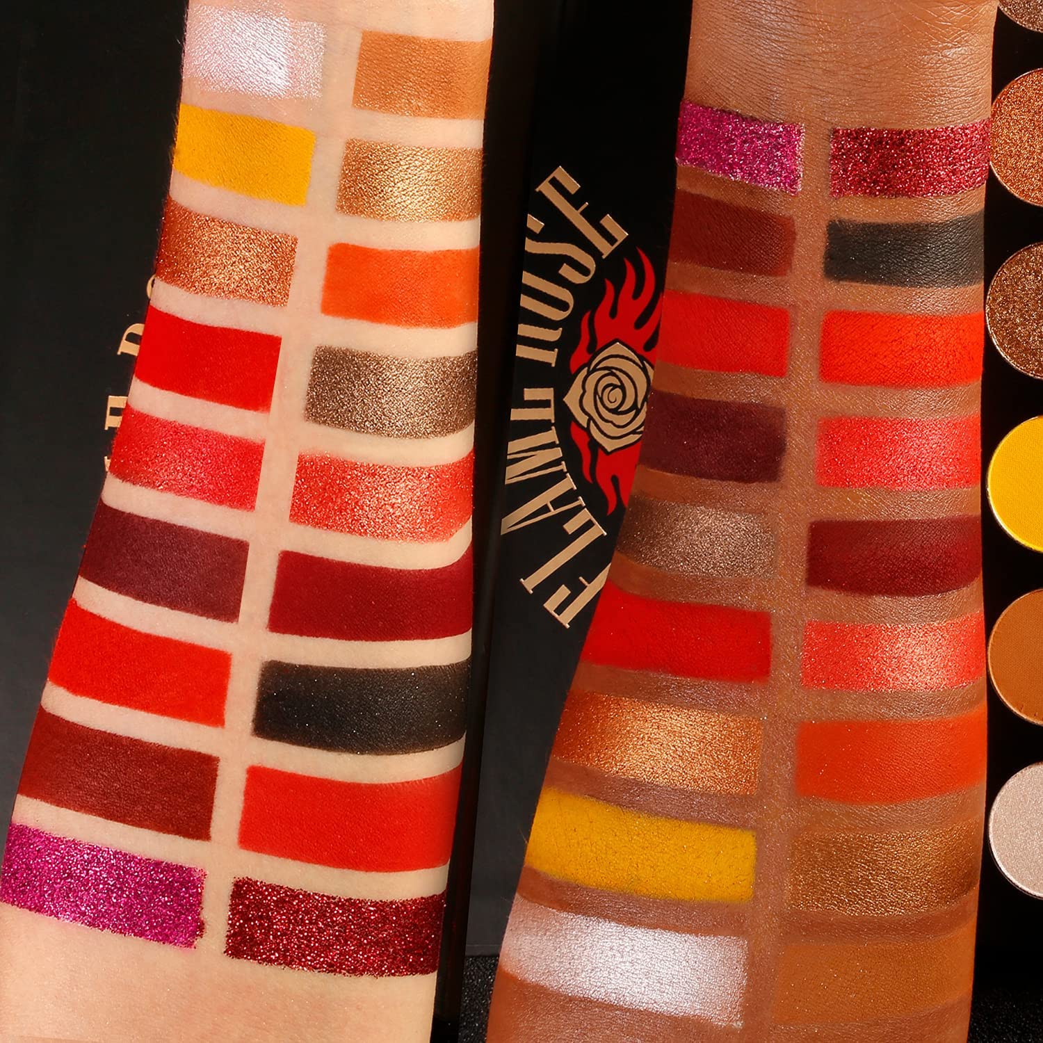 Afflano Red Eyeshadow Palette Highly Pigmented, Long Lasting True Red Eye Shadow Christmas Clown SFX Halloween Makeup Pallet, Brown Black Yellow Sunset Warm Fall Eye Shades, Cruelty Free: Afflano Red Eyeshadow Palette Highly Pigmented, Long Lasting True Red Eye Shadow Christmas Clown SFX Halloween Makeup Pallet, Brown Black Yellow Sunset Warm Fall Eye Shades, Cruelty Free