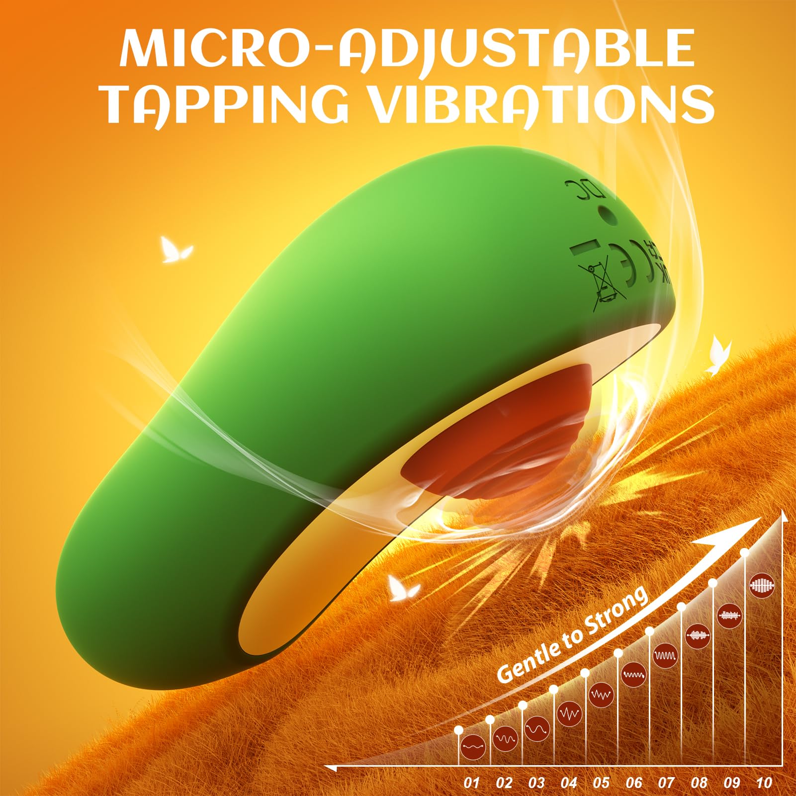 Vibrator Sex Toys for Women - MOOLIGlRL Upgraded Flapping Adult Toys Clitoral Stimulator Vibrater, 10 Modes Female Couples Adult Sex Toy Mini Egg Discreet Vibrators for Clit Nipple Anal Stimulation: Green