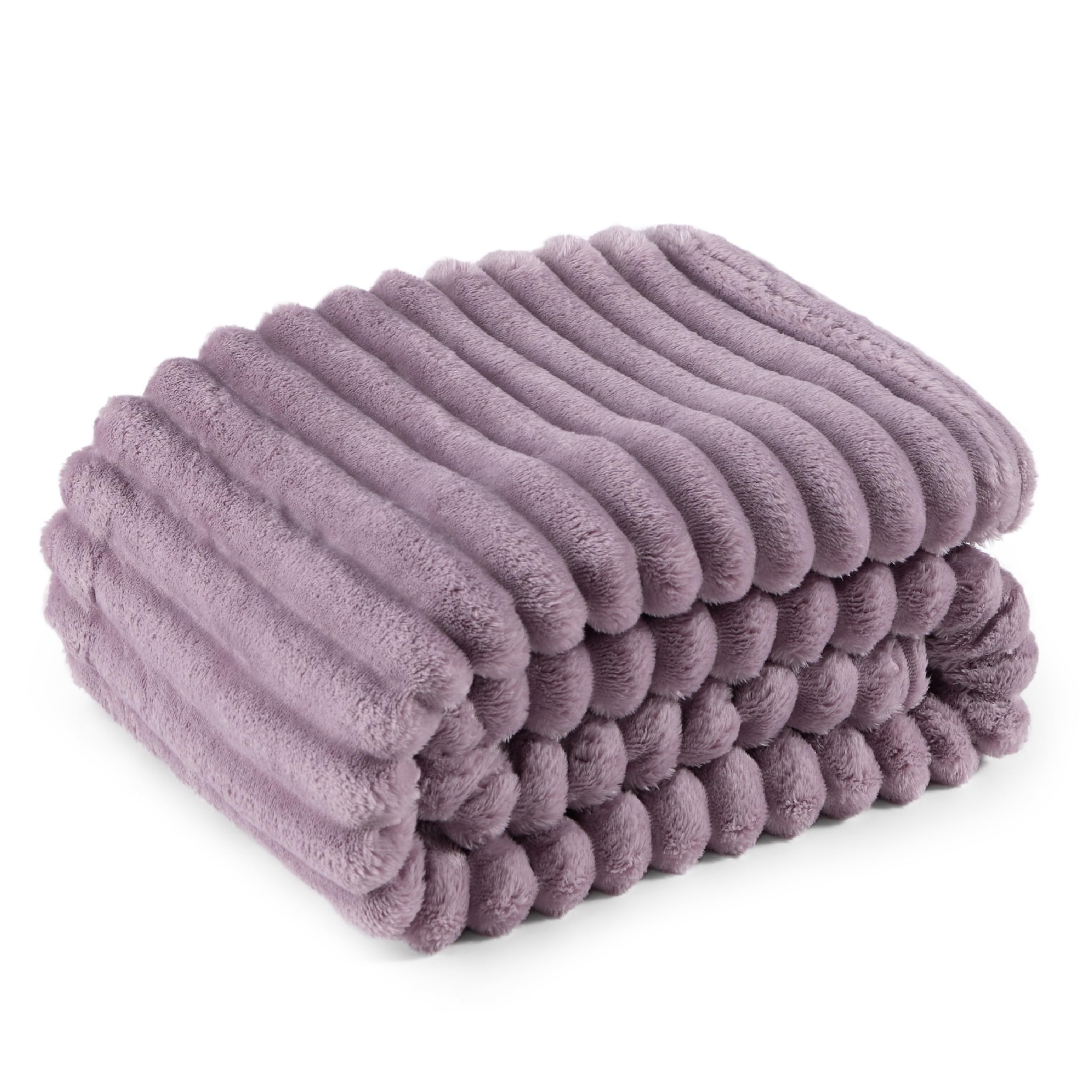 Bedsure Light Purple Fleece Blanket for Couch - GentleSoft Cozy Soft Blankets for Women, Cute Small Throws for Girls, 50x60 Inches thumbnail 1