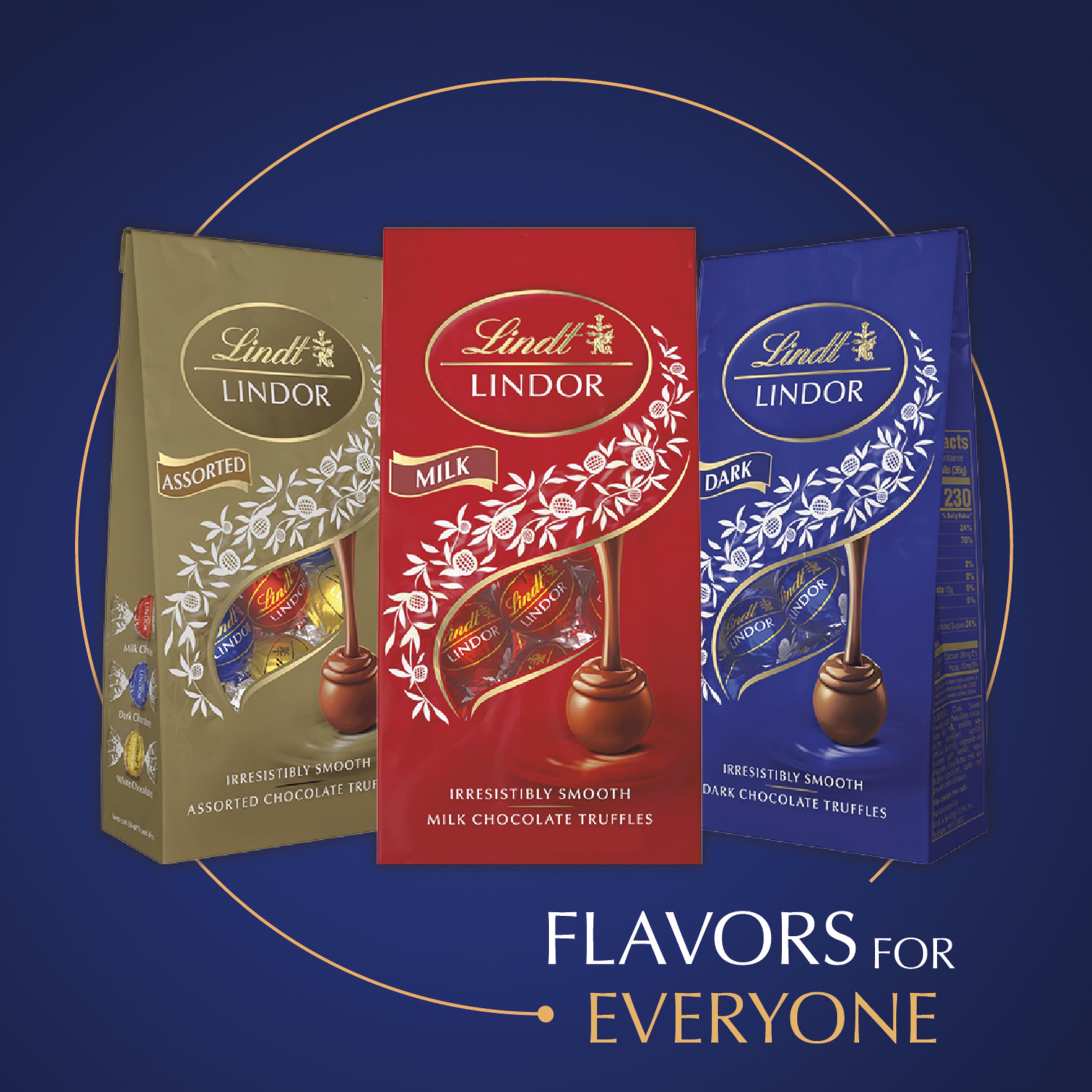 Lindt LINDOR OatMilk Dark Chocolate Candy Truffles, Non-Dairy Chocolate Truffles with Smooth, Melting Truffle Center, 5.1 oz.