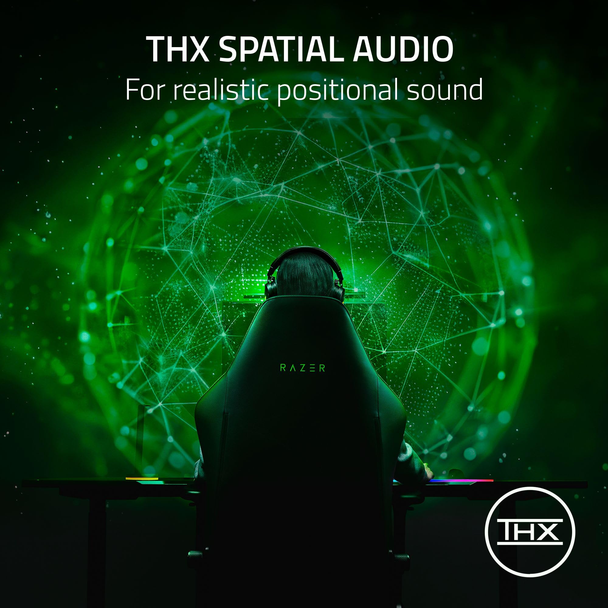Razer Kraken V4 Pro Wireless Gaming Headset: OLED Control Hub - HD Haptics - 2.4GHz Wireless - Bluetooth - USB - 3.5 mm - Super Wideband Mic - For PC, Mac, PS5, Nintendo Switch, Steam Deck, Smartphone