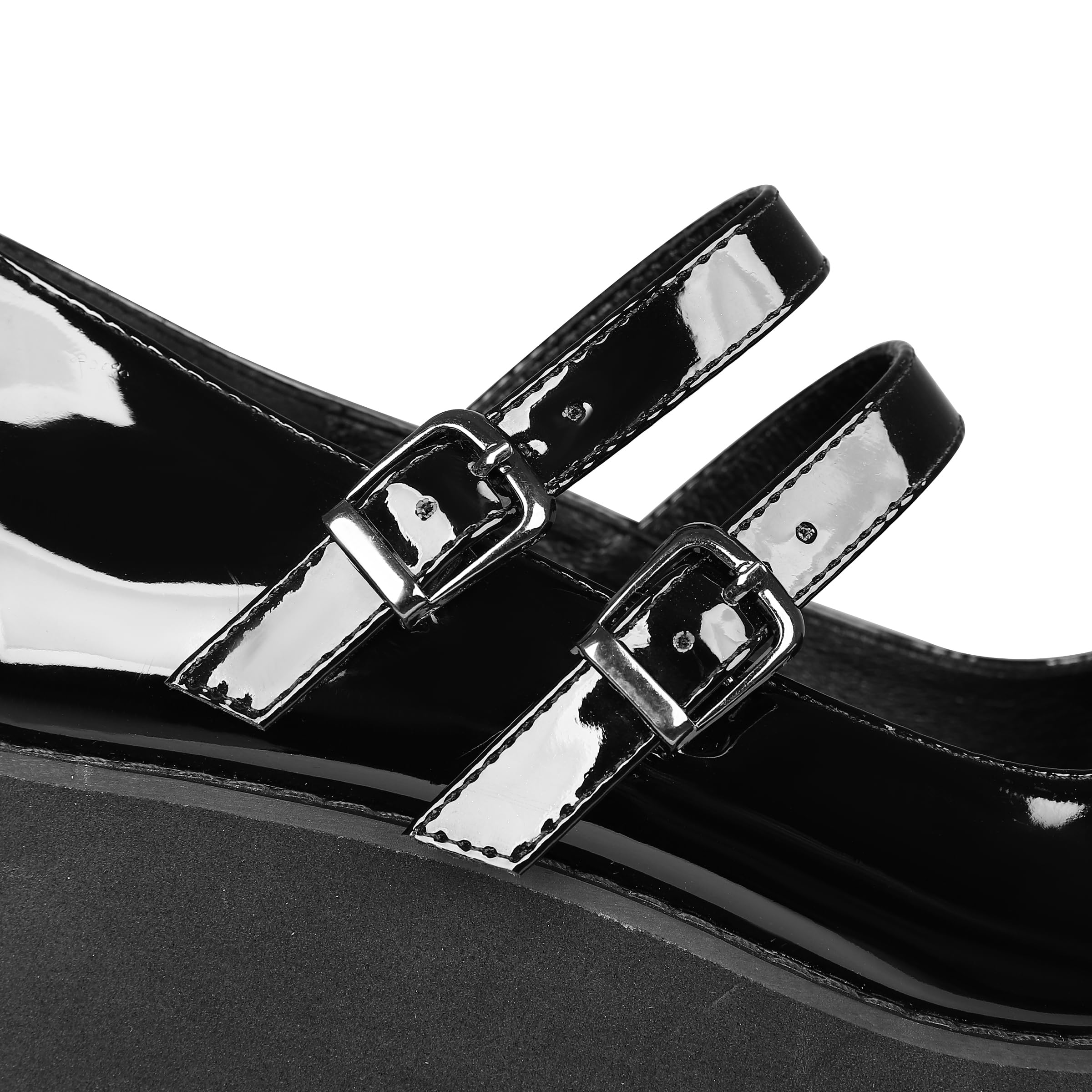 CELNEPHO Mary Jane Shoes Women Cute Ankle Strap Platform Wedge High Heel Pumps Gothic Party Dress Shoes for Women