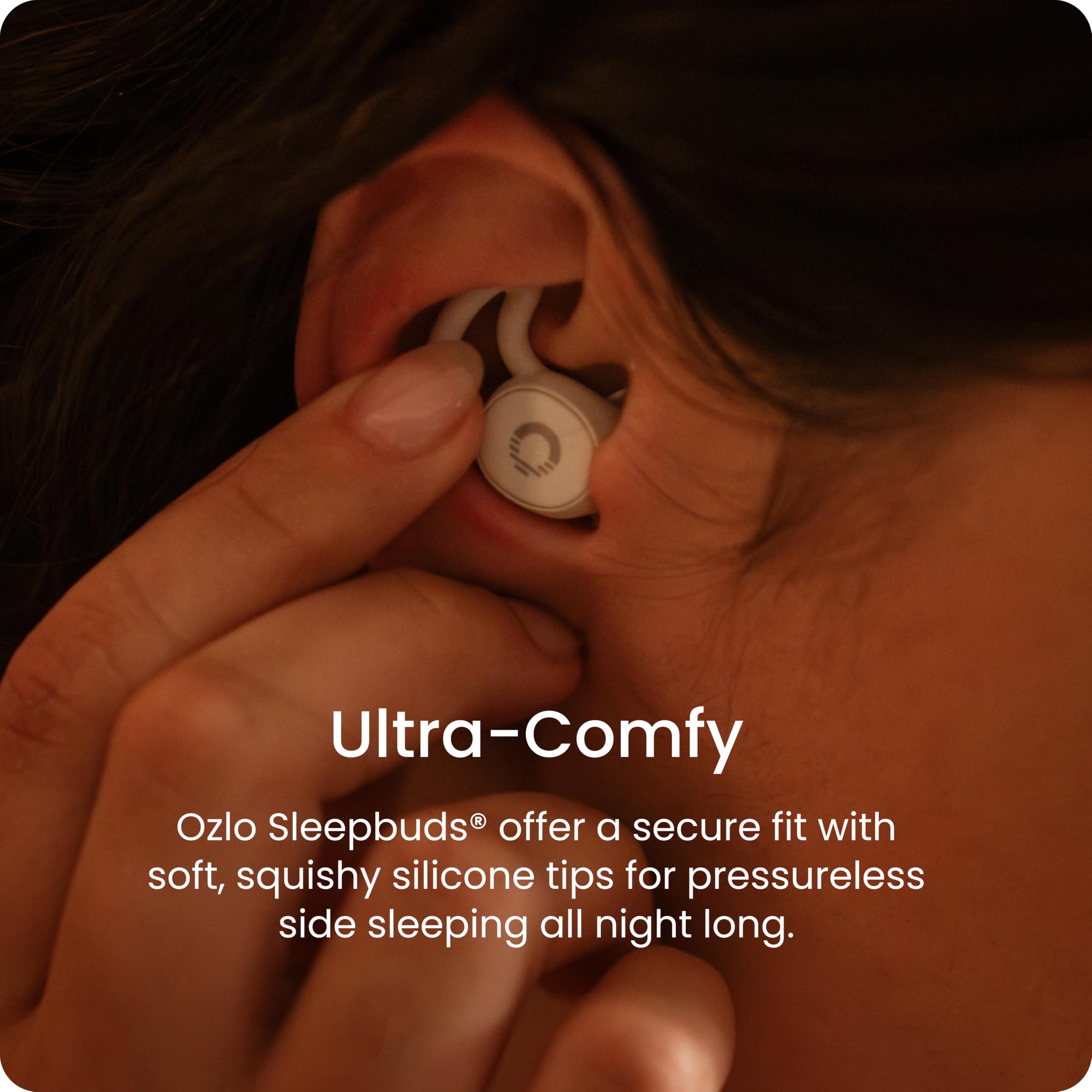 Ozlo Sleepbuds® | Comfortable Side Sleeper Headphones | Up to 10 Hours of Bluetooth LE Streaming | Science-Backed Sleep Sounds | Snore Blocking Comfortable Earbuds