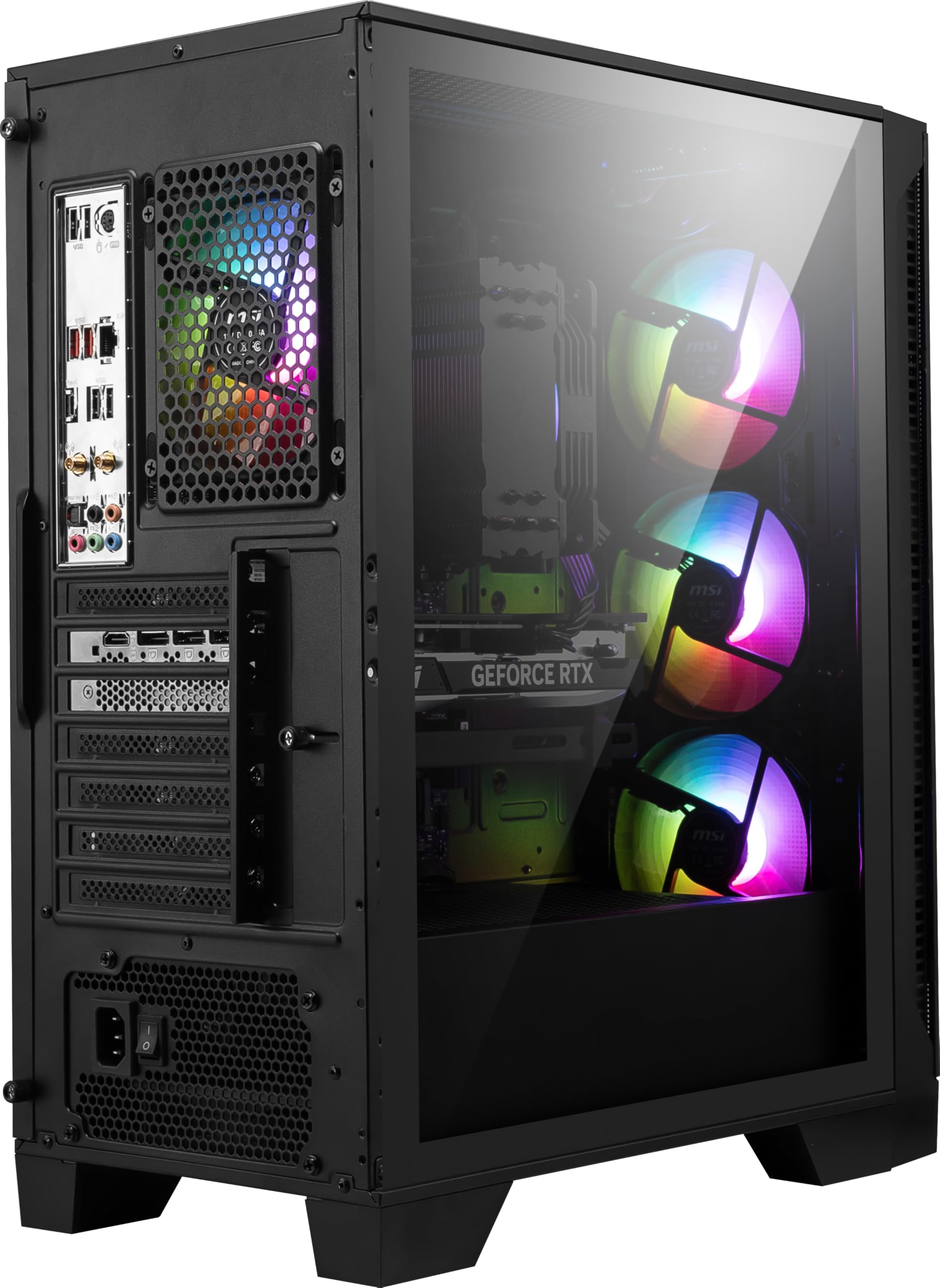 MSI Codex Z2 Gaming Desktop: AMD R7-8700F, GeForce RTX 4070, 32GB DDR5, 2TB m.2 NVMe SSD, USB Type-C, VR-Ready, Windows 11 Home : A8NUE-274US