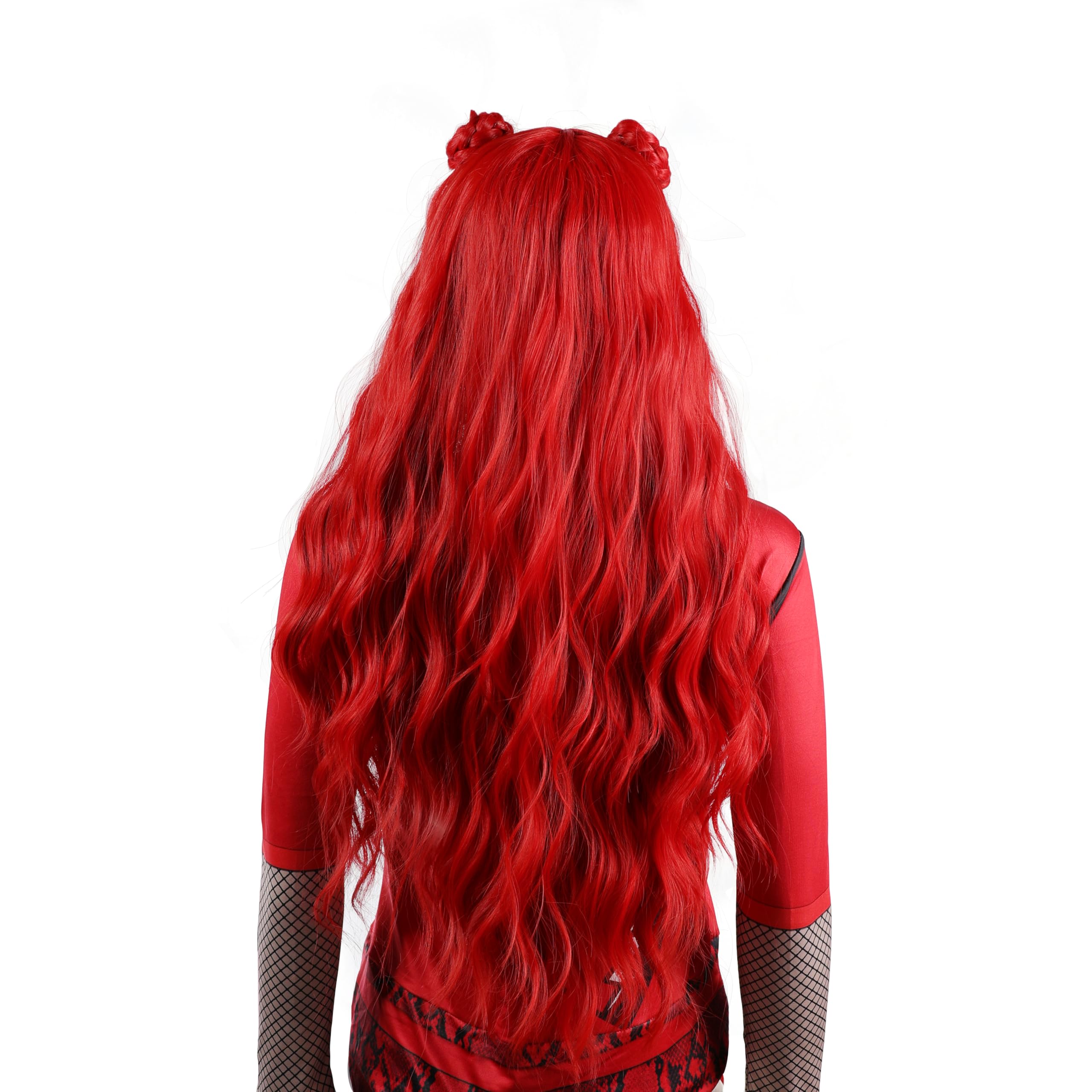 MUPUL Purple Short Wig Cosplay Short Bob Wig Purple Halloween Costume Wigs For Women: Red / Long Curly