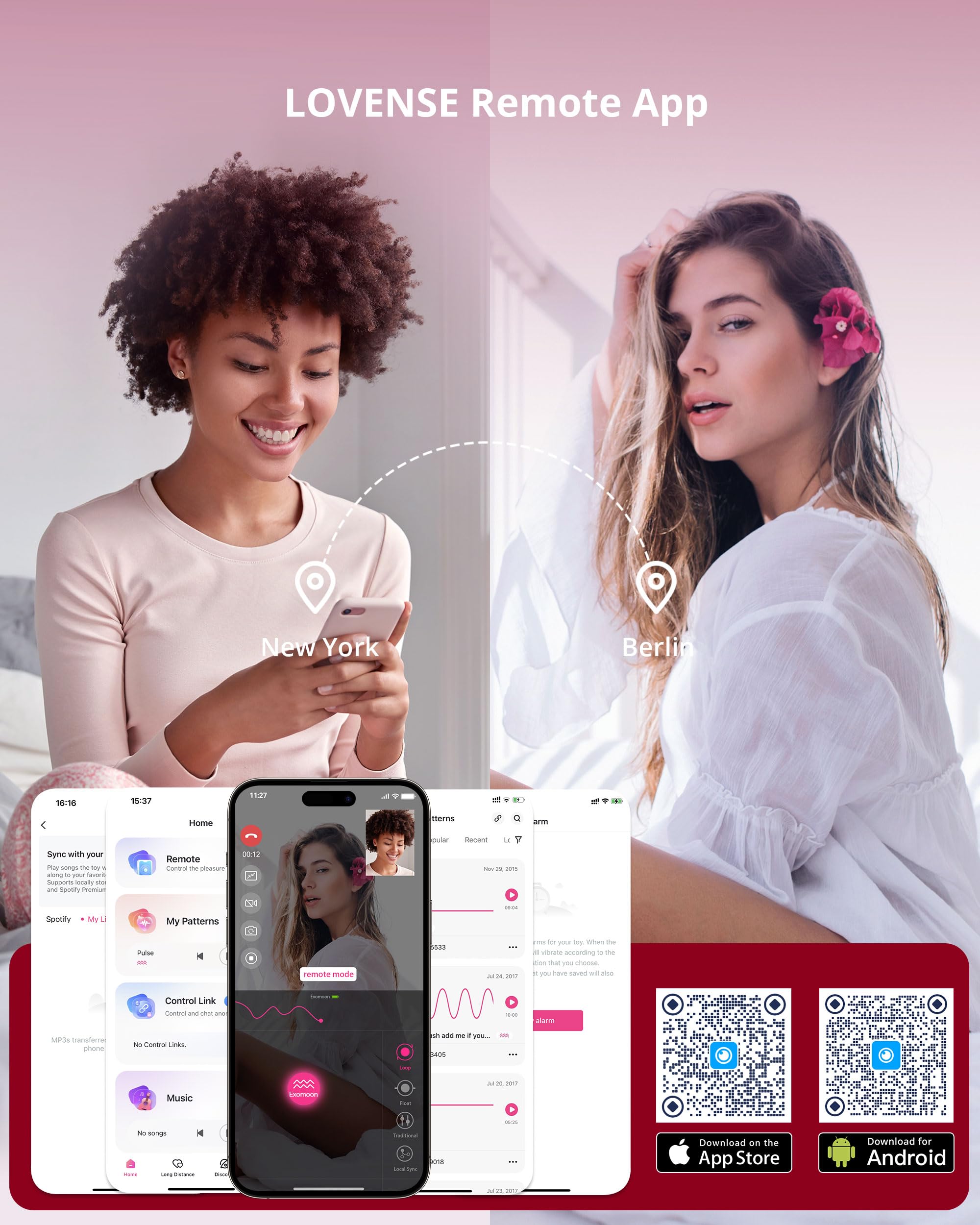 LOVENSE Exomoon Mini Bullet Vibrator Bluetooth Secret Lipstick Vibrator, Waterproof Nipple, Clitoris & G Spot Massager for Women, Small Portable Vibrating & Massaging Adult Sex Toys for Couples