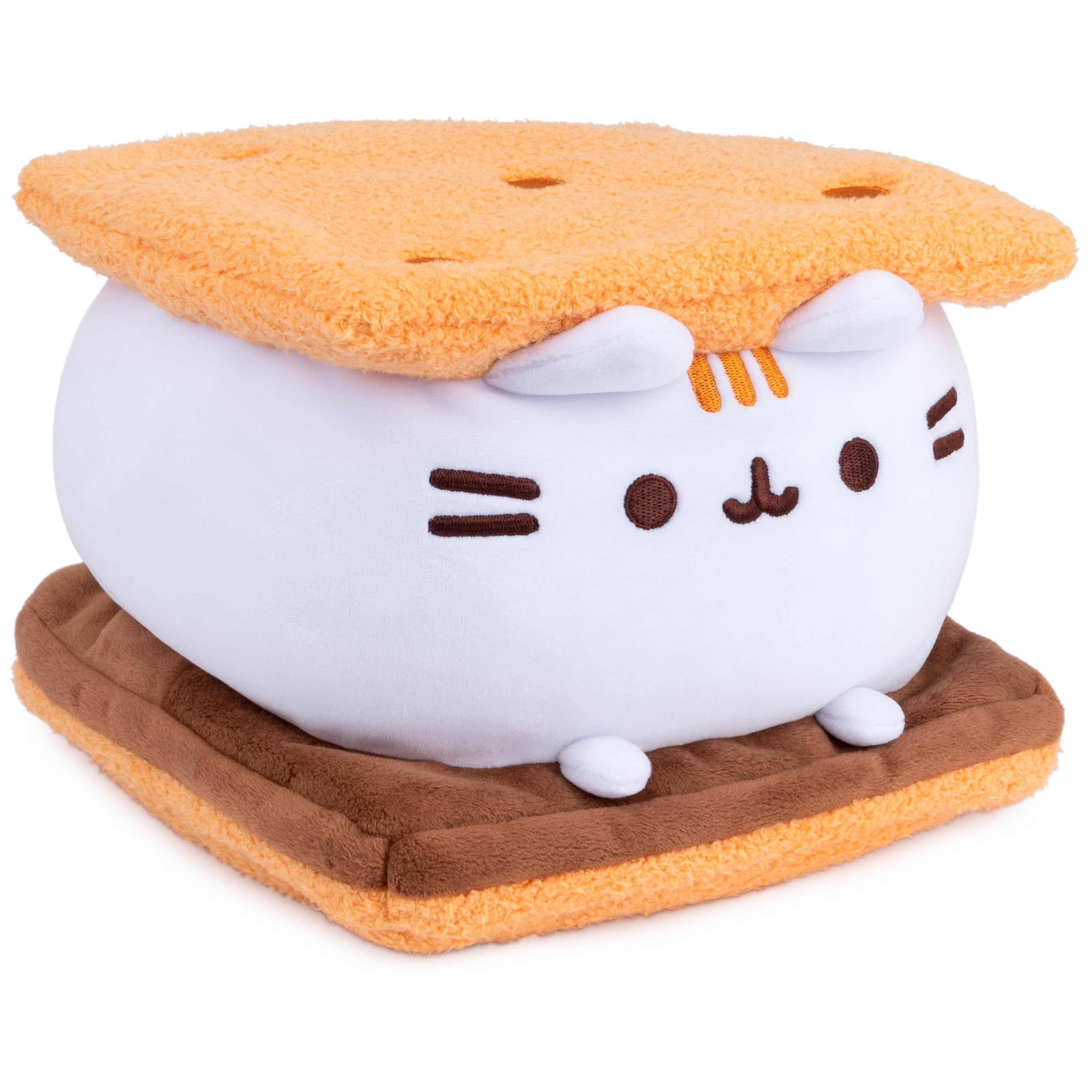 GUND Pusheen S’mores Squisheen Plush, Stuffed Animal for Ages 8 and Up, Brown/White, 12”: Mores Squisheen Plush