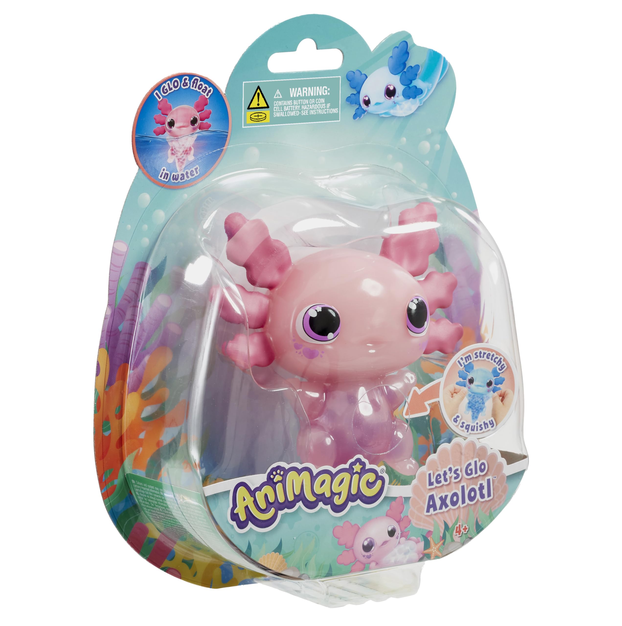 Animagic Let's Glo Axolotl Pink thumbnail 4