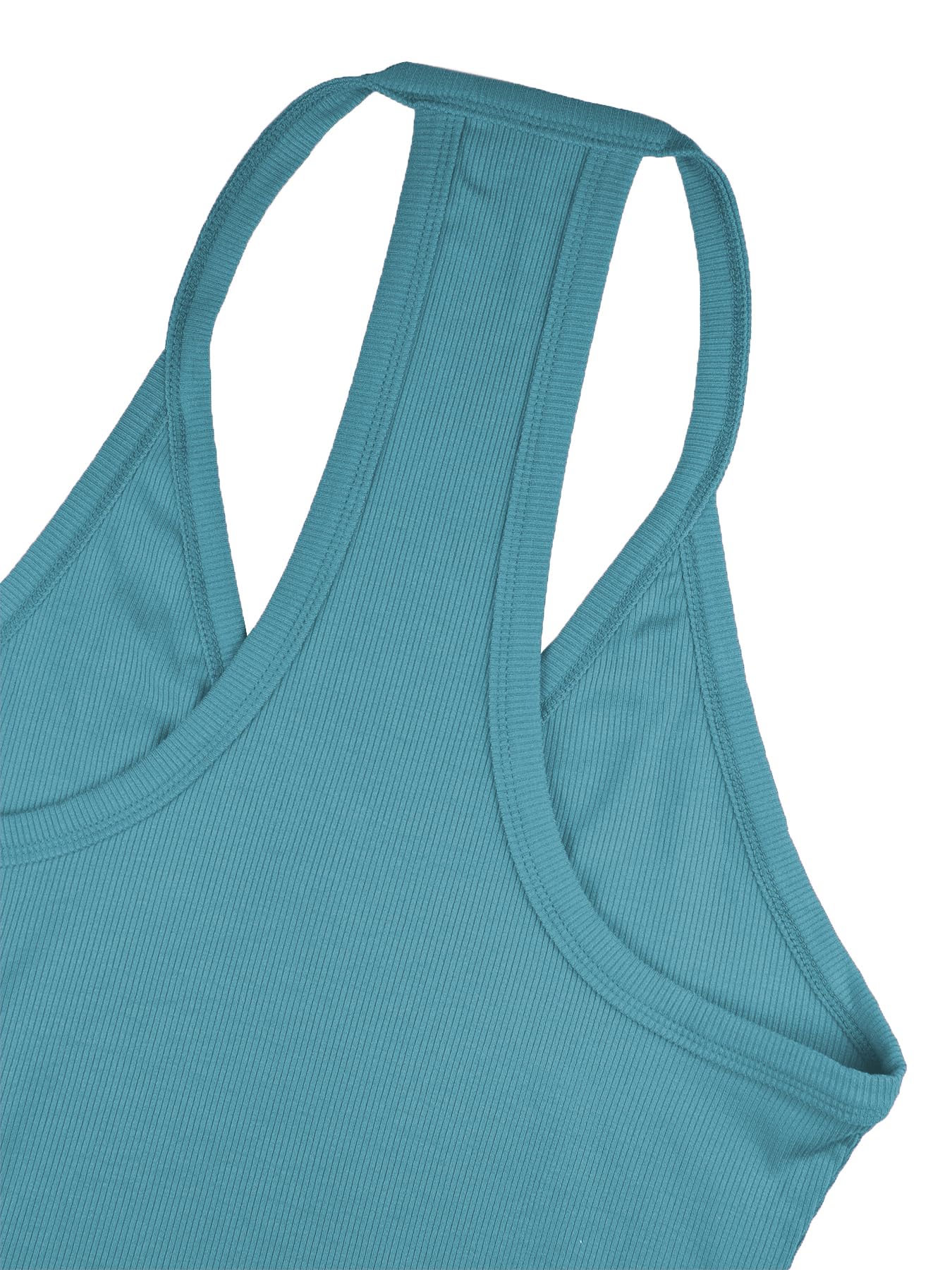 iGENJUN Workout Tops for Women Racerback Basic Tank Summer 2025 Camisole V Neck Slim Fit Ribbed Sleeveless