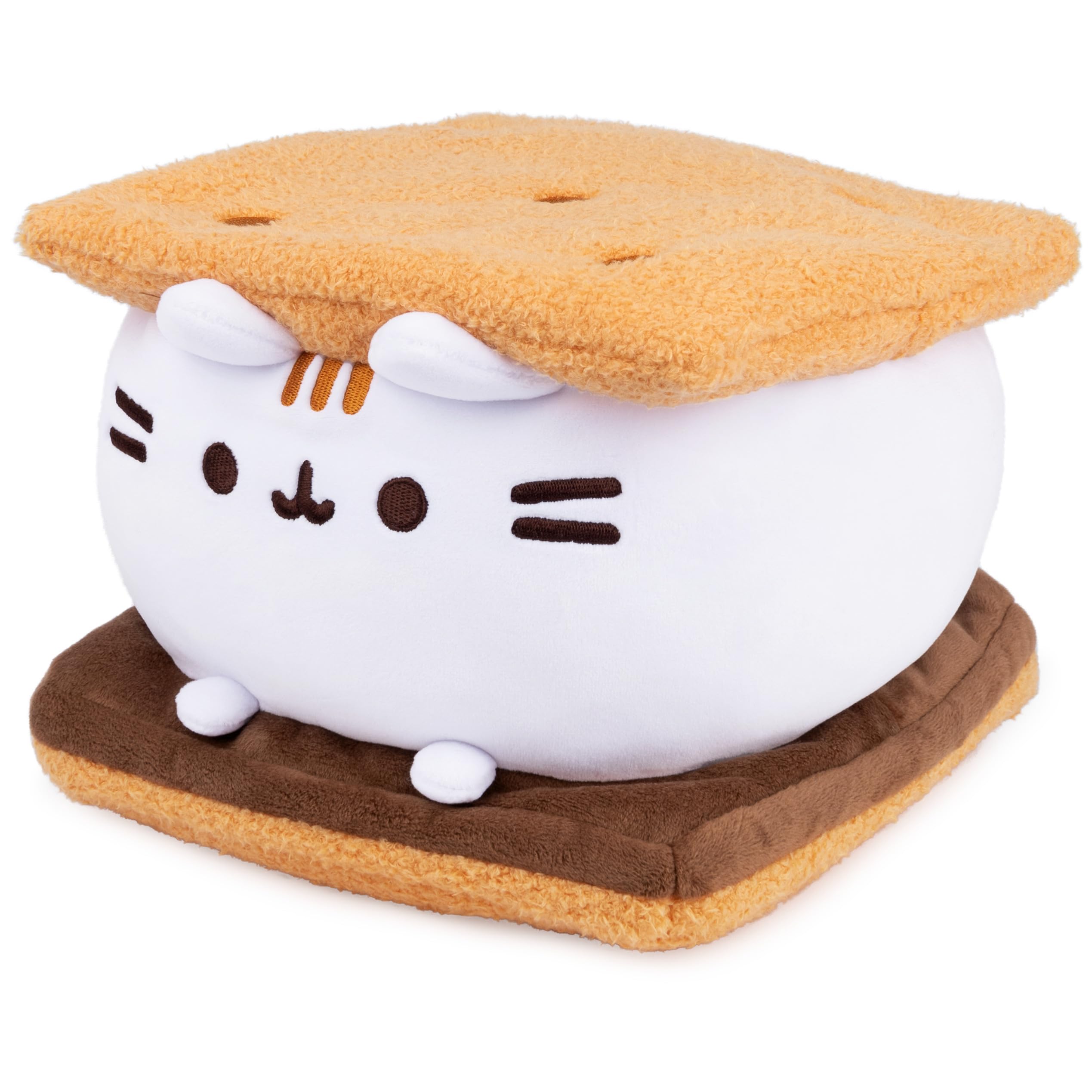 GUND Pusheen S’mores Squisheen Plush, Stuffed Animal for Ages 8 and Up, Brown/White, 12”: Mores Squisheen Plush