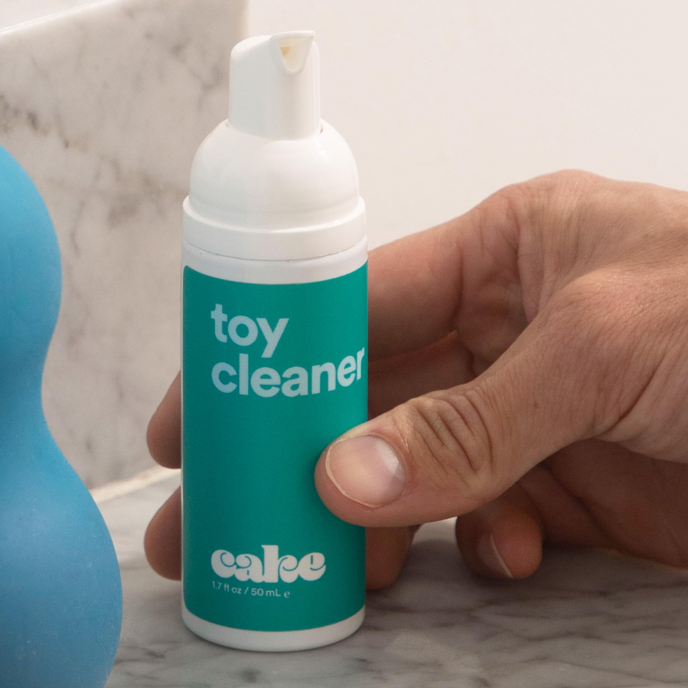 Hello Cake Toy Cleaner, Adult Toy Cleaner with Easy to Use Pump, Natural Gentle Foaming Cleanser, Fragrance-Free, Extend The Life of Toys, 1.7 fl oz - Image 2