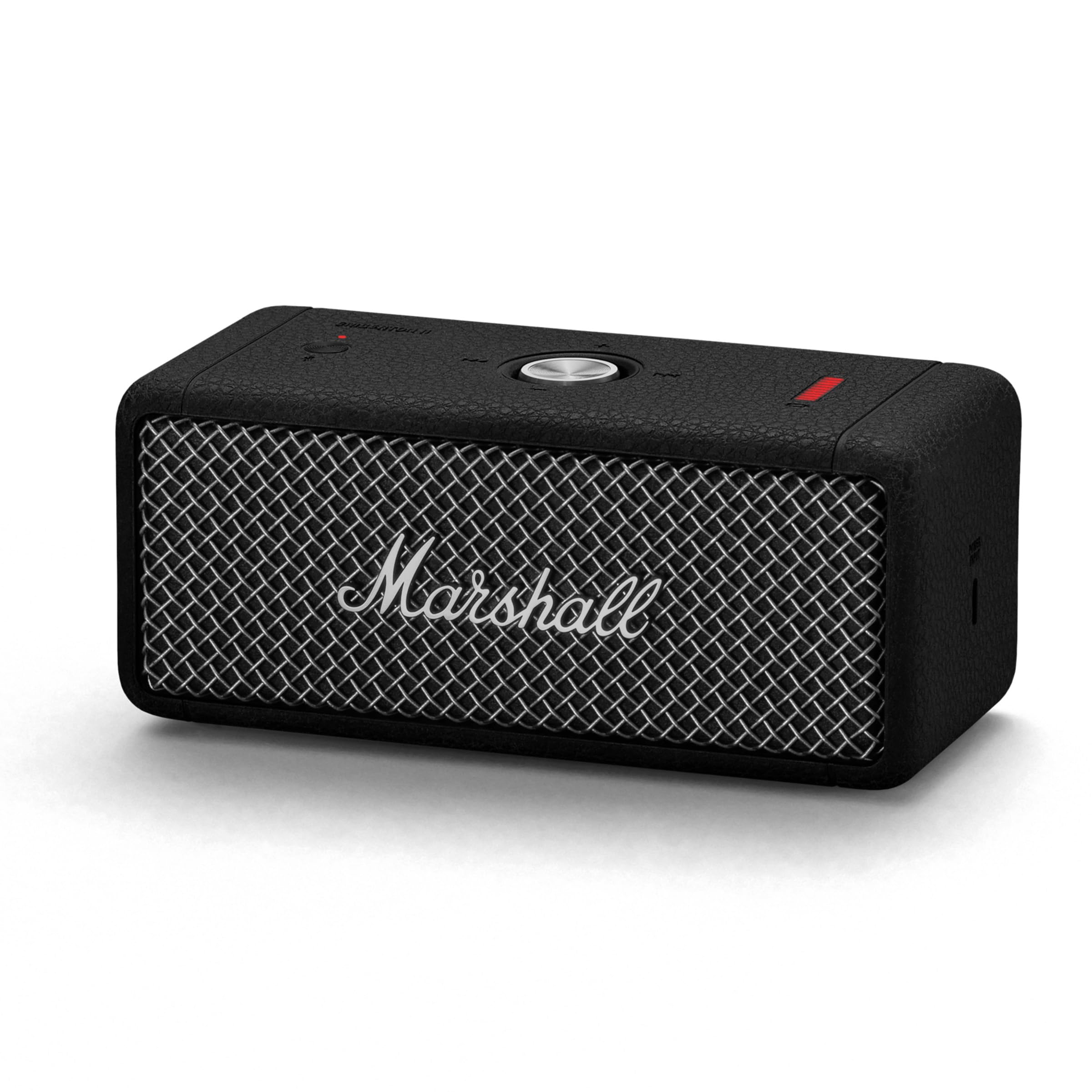 Marshall Emberton II Portable Bluetooth Speaker, Black & Brass: Emberton II Black & Steel