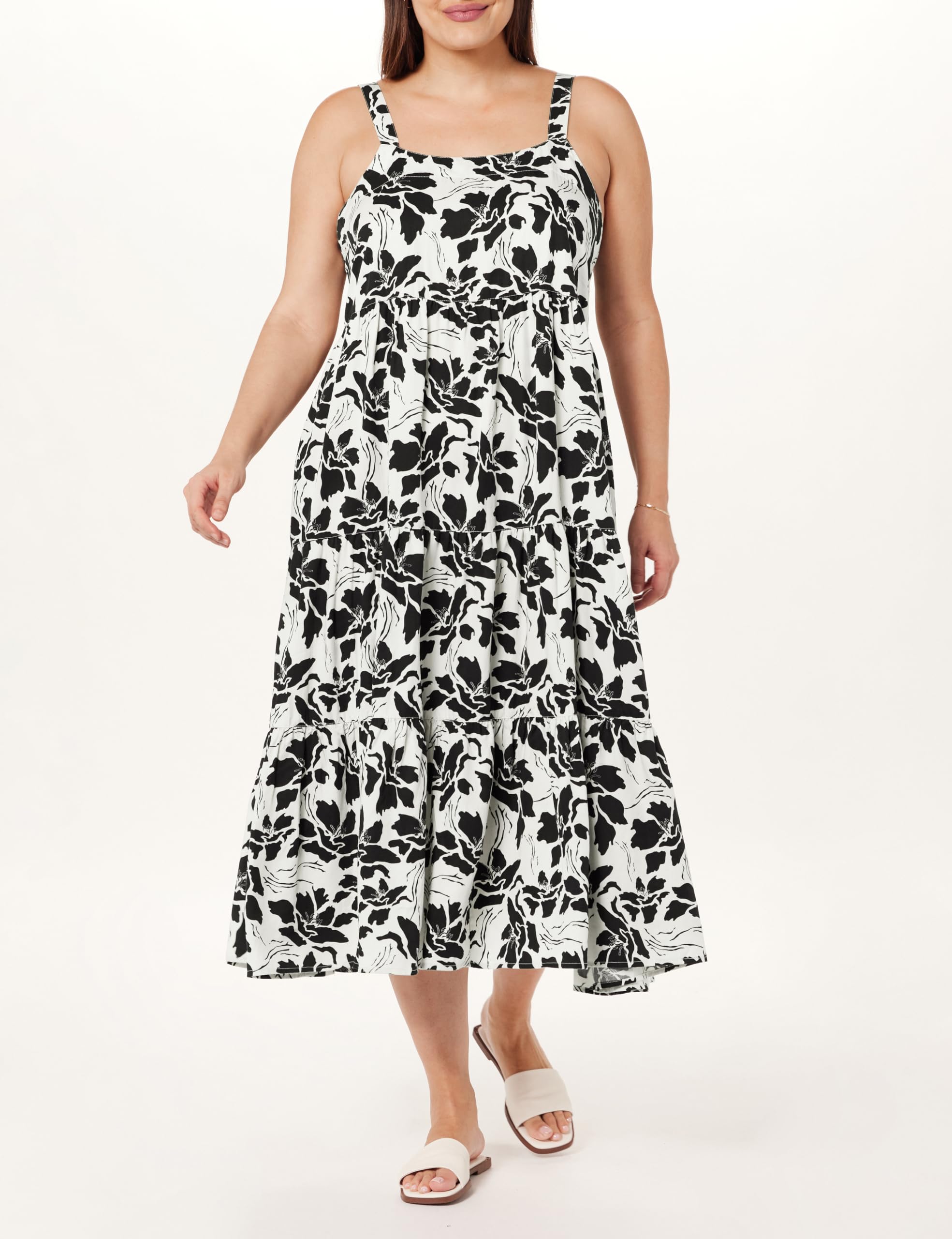 The Drop Women's Britt Tiered Maxi Tent Dress