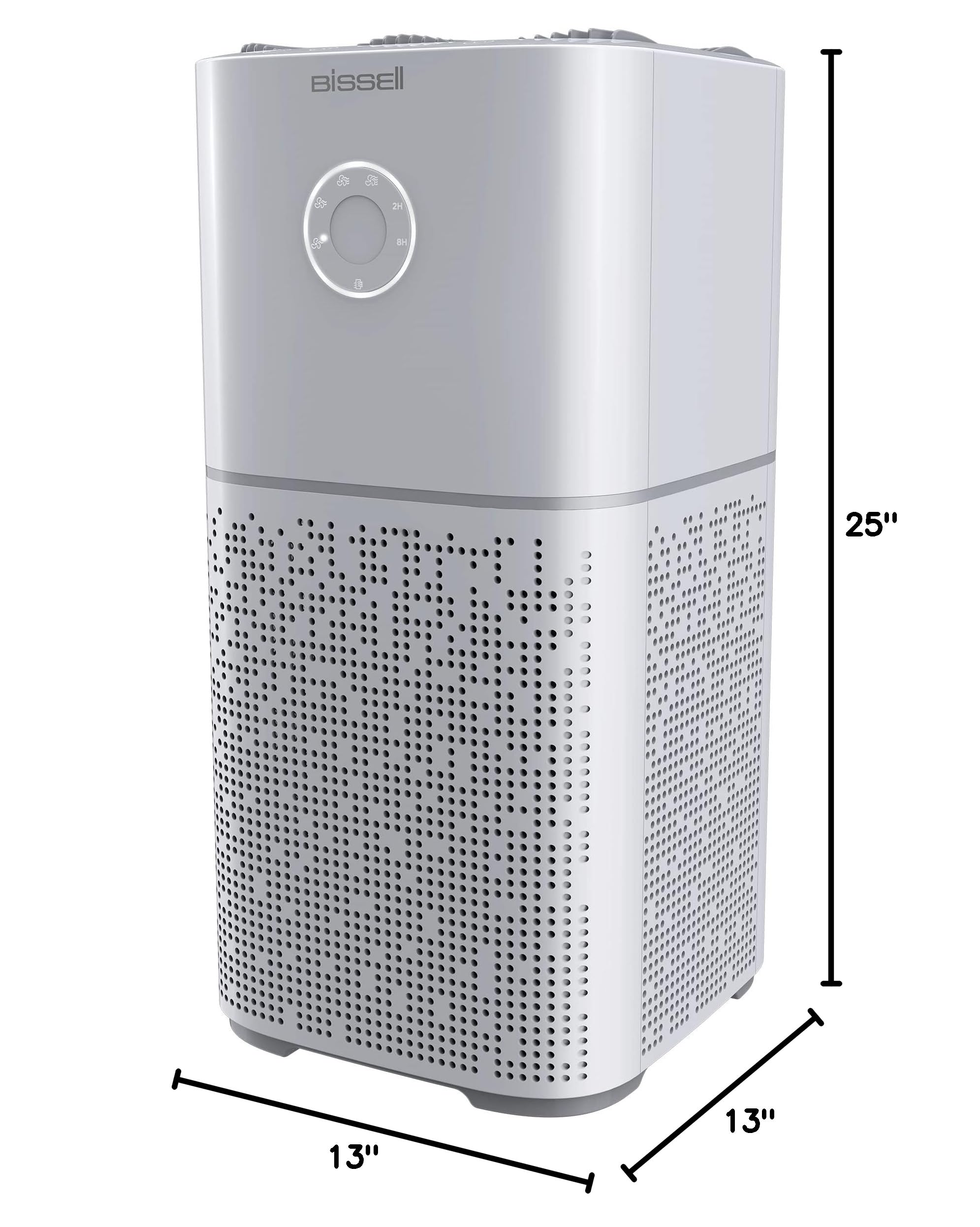 BISSELL  For Home, Bedroom, HEPA Filter, Filters Smoke, Allergies, Pet Dander, Odor, Dust, Gray, 3496+: Air180 Air Purifier