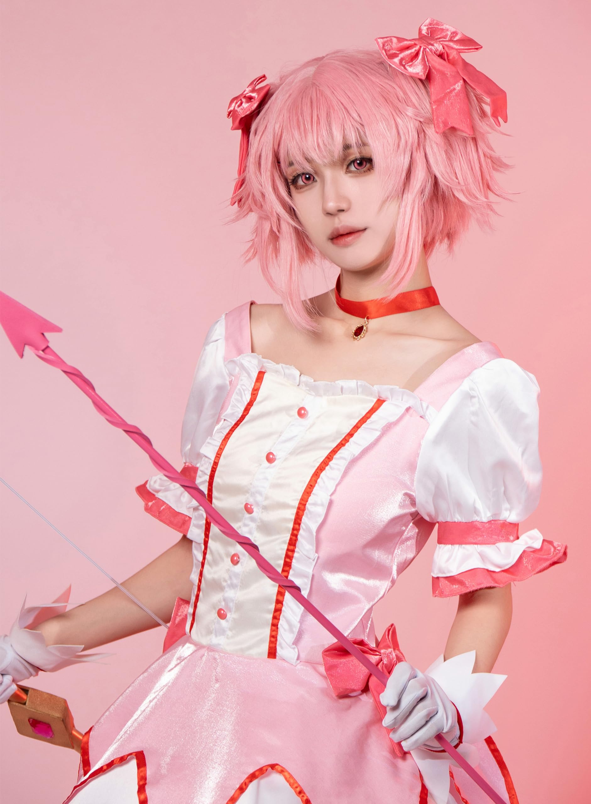 OSIAS Madoka Kaname Cosplay Costume Puella Magi Madoka Magica Dress for Women