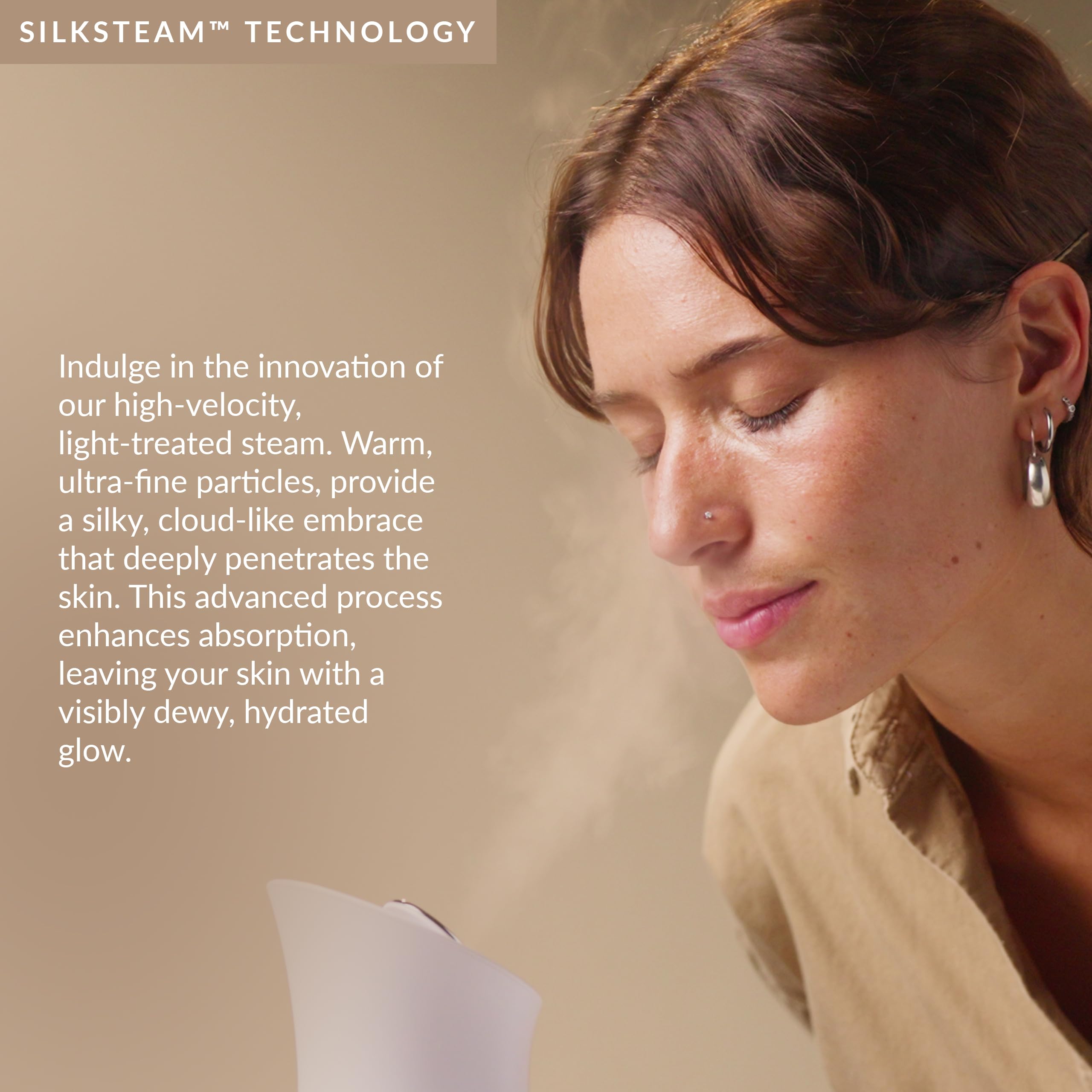 PMD SilkSteam Pro - Spa-Grade Facial Steamer with SilkSteam Technology - Rapid Start-Up - Adjustable, Directional Nozzle - Essential Oil Filters - Dewy, Hydrated Glow: White