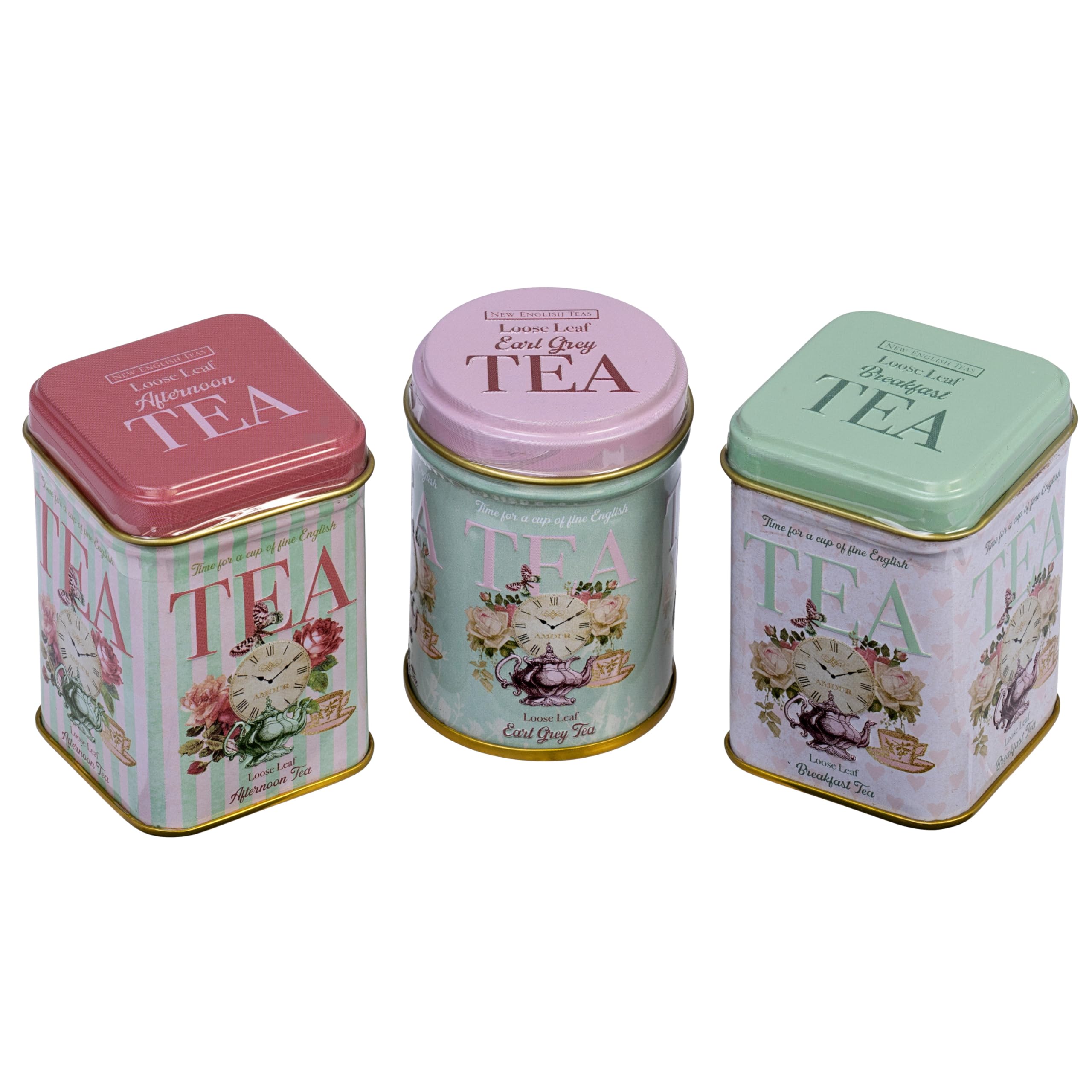 New English Teas Retro Time for Tea Vintage Tin with 70g Loose Tea