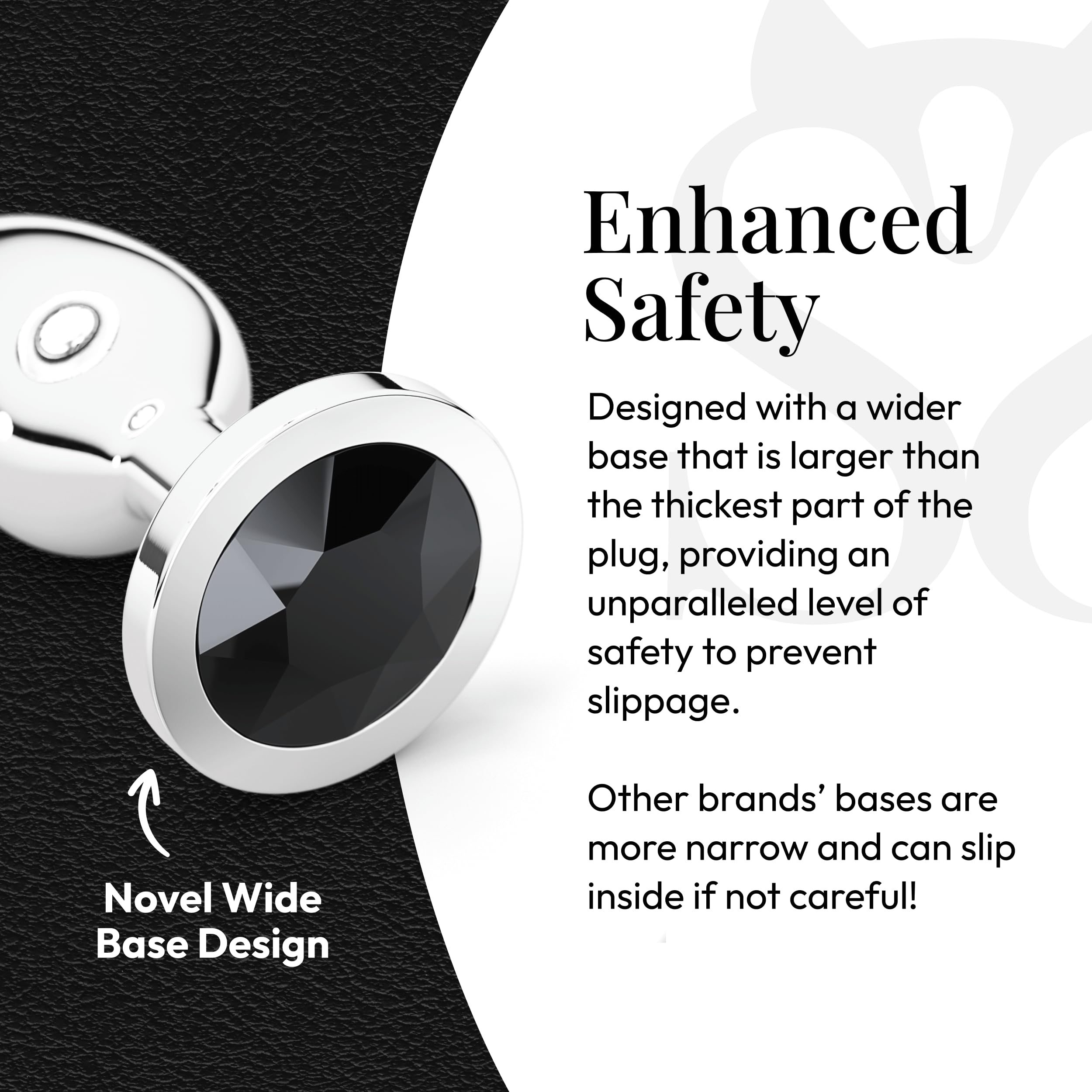 Session Jewel Butt Plug Beginner 4 Piece Set - Extra Small, Small, Medium, Large - Wide Base Prevents Slippage - Metal Anal Sex Adult Toy for Men & Women - Heart Shaped Charm (Silver & Red): Silver &amp; Black Circle Shaped Charm