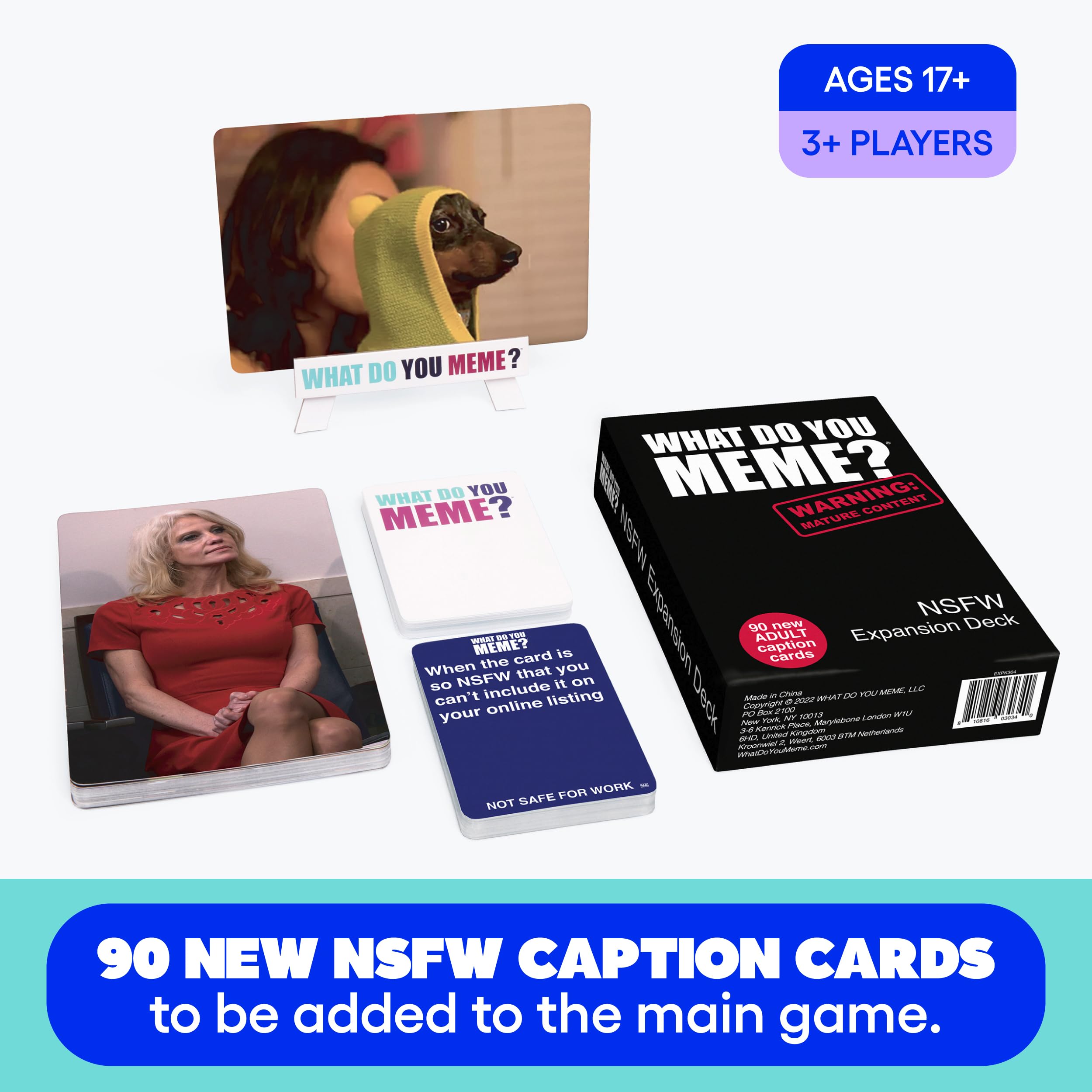 WHAT DO YOU MEME?  Designed to be Added to Core Game: NSFW Expansion Pack