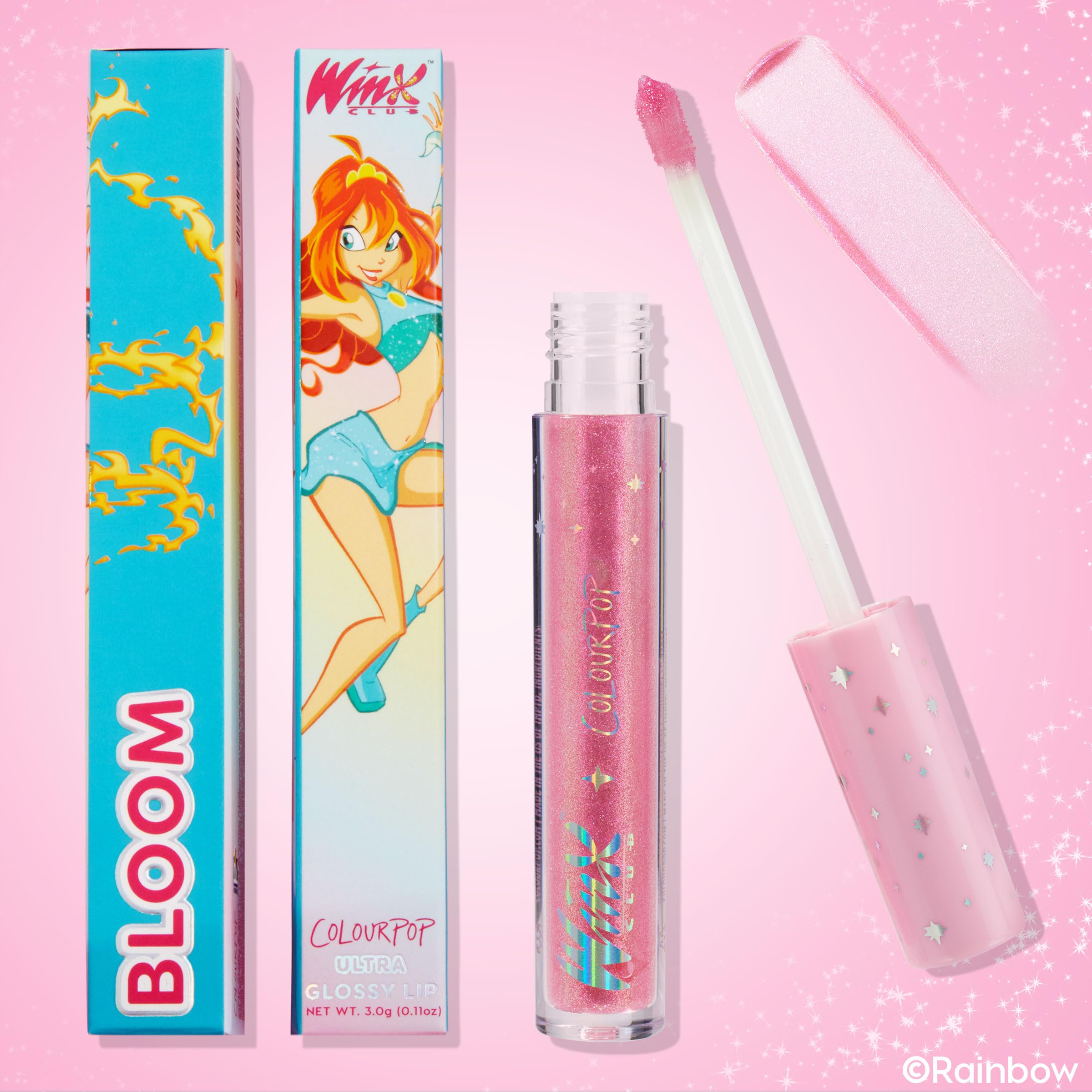 ColourPop Winx Club Ultra Glossy Lip Gloss - Hydrating Pink Lip Gloss for Juicy, Fuller-Looking Lips - Formulated with Jojoba Oil to Moisturize & Nourish - Bloom (0.11 oz) thumbnail 2