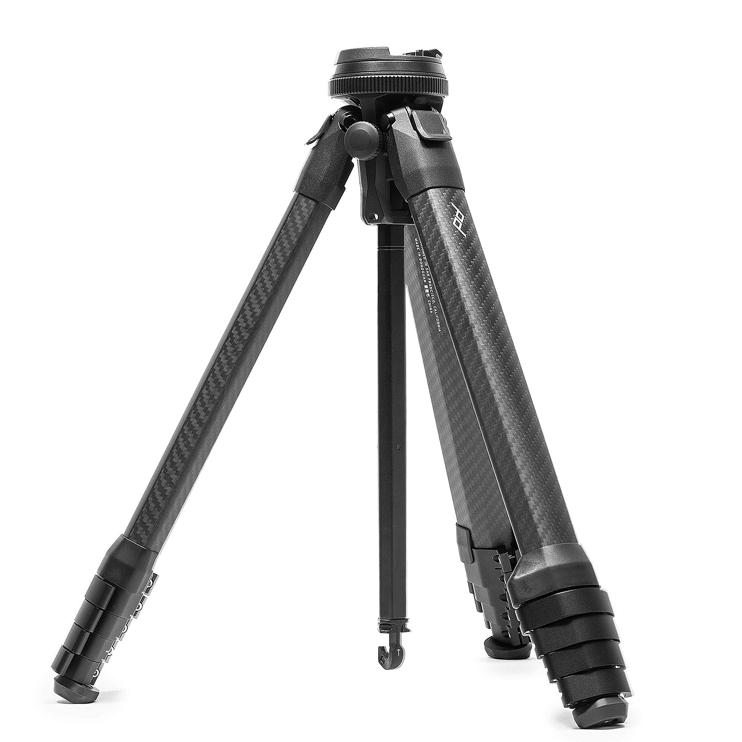 Peak Design Travel Tripod, Carbon Fiber, Compact Design, Quick Setup and Takedown, Pro-Level Stability, Ergonomic Ball Head, Compact and Portable Travel Tripod for Camera and Phone, 20 lb Capacity: Single