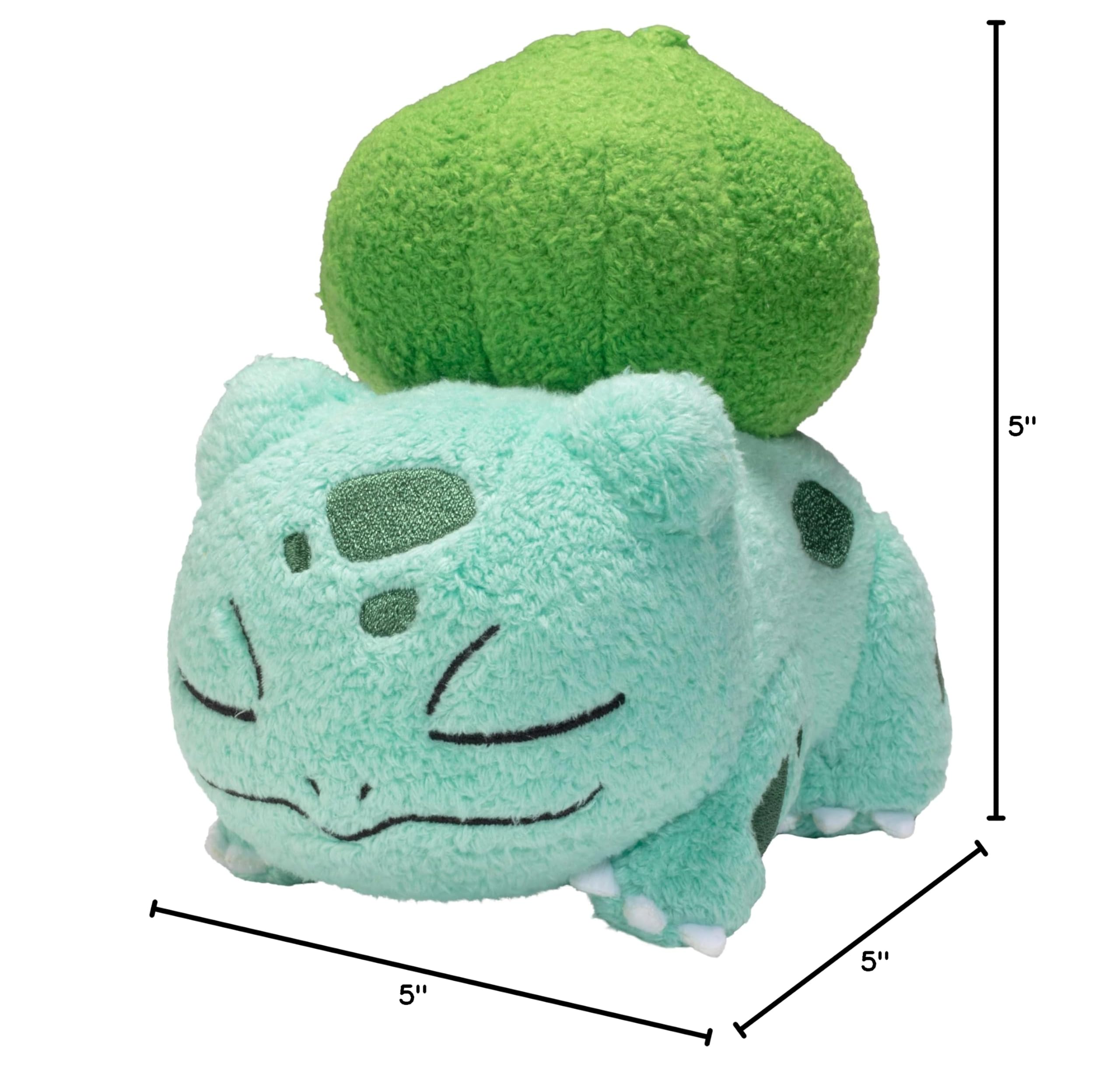Pokémon 5" Sleeping Squirtle, Charmander, Bulbasaur Starter Plush 3-Pack - Officially Licensed - Authentic Soft Stuffed Animal Toy Figure Set - Gift for Kids, Boys, Girls - 2+: Pokemon