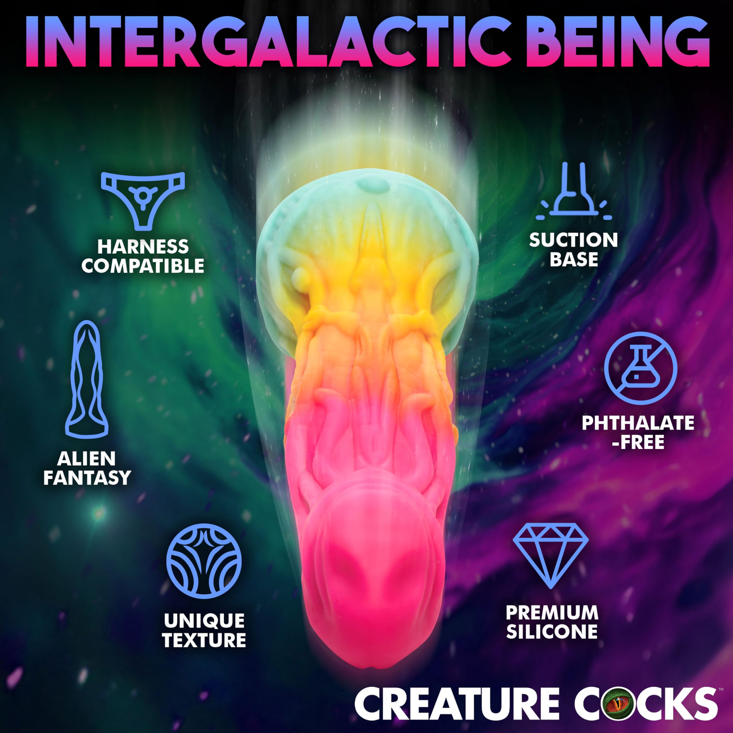 CREATURE COCKS Shape Shifter Alien Dildo for Men, Women & Couples. Firm and Flexible, Strong Suction Base, Fantasy Dildo, Unique Texture. Premium Phthalate-Free & Body-Safe Silicone. 1 Piece, Pink: CREATURE COCKS Shape Shifter Alien Dildo for Men, Women & Couples. Firm and Flexible, Strong Suction Base, Fantasy Dildo, Unique Texture. Premium Phthalate-Free & Body-Safe Silicone. 1 Piece, Pink