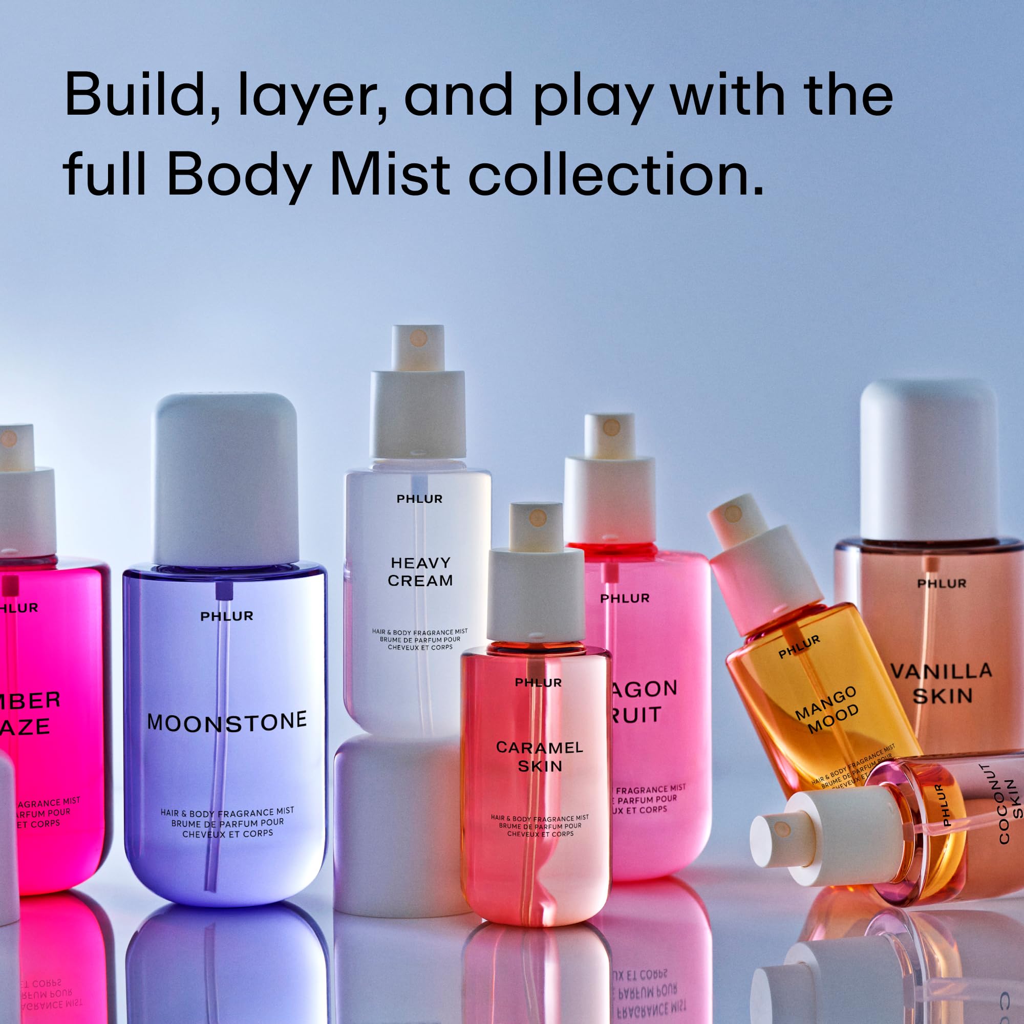 PHLUR  Body Mist - Hair & Body Mist Fragrance - Vanilla Body Spray with Pink Pepper, Cashmere Wood & Sandalwood (8 Fl Oz): Heavy Cream