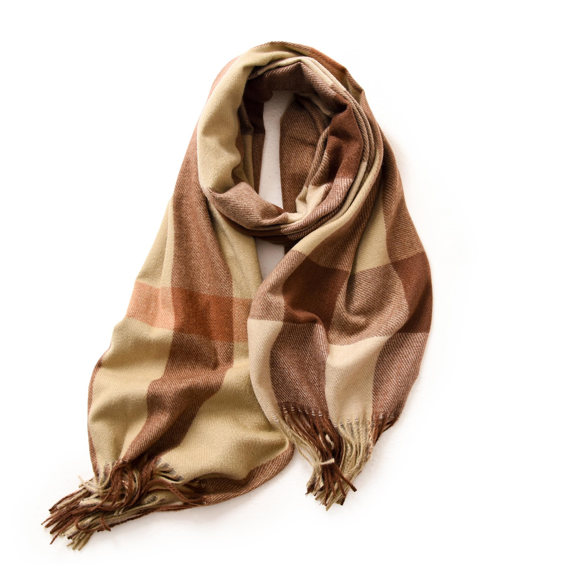 PCIQUTE Tartan Plaid Scarves for Women Winter,Long Scarves for Women with Fringe,Super Soft Scarf for Women Winter
