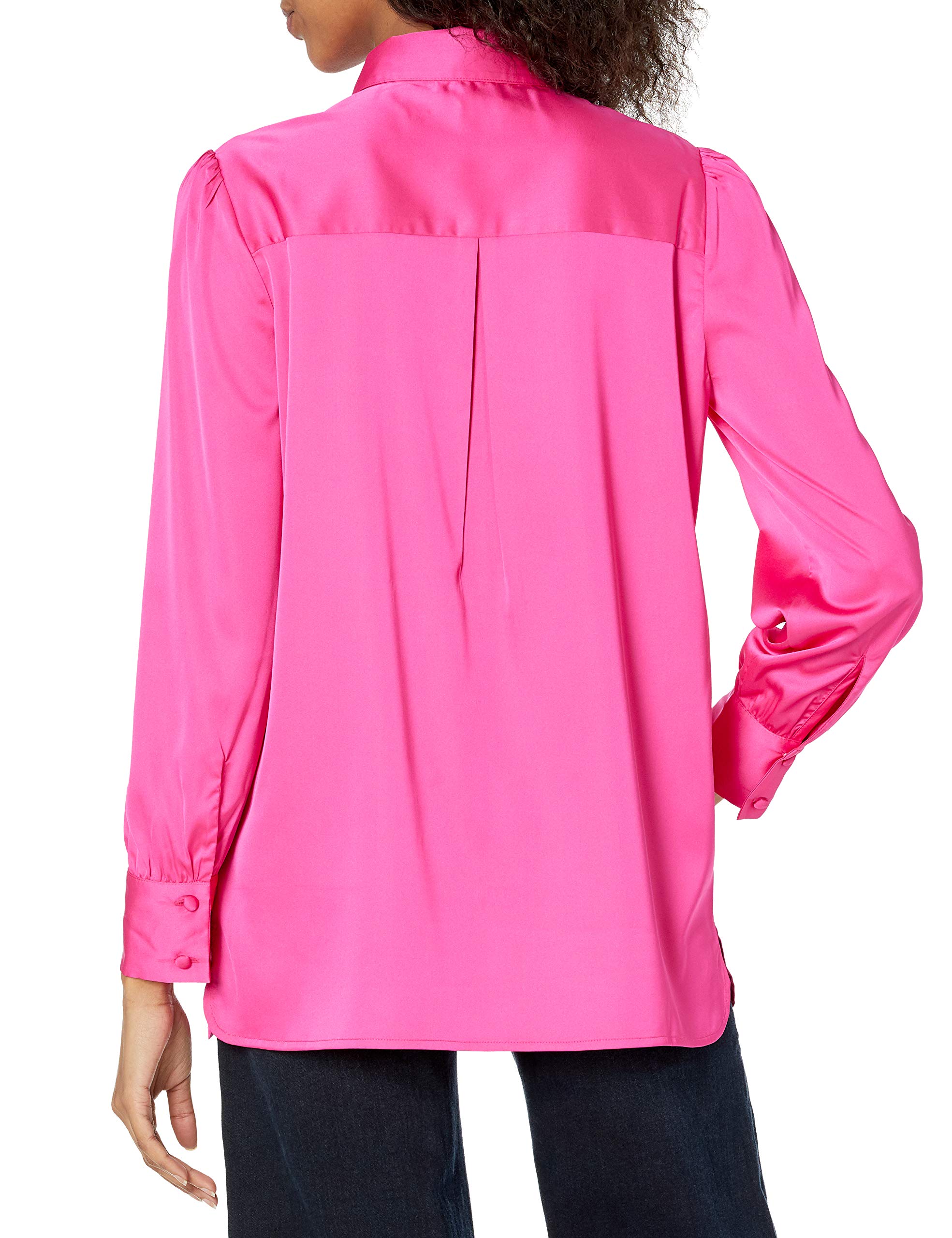 The Drop Women's @Lucyswhims Long-Sleeve Button-Down Stretch Satin Shirt thumbnail 2