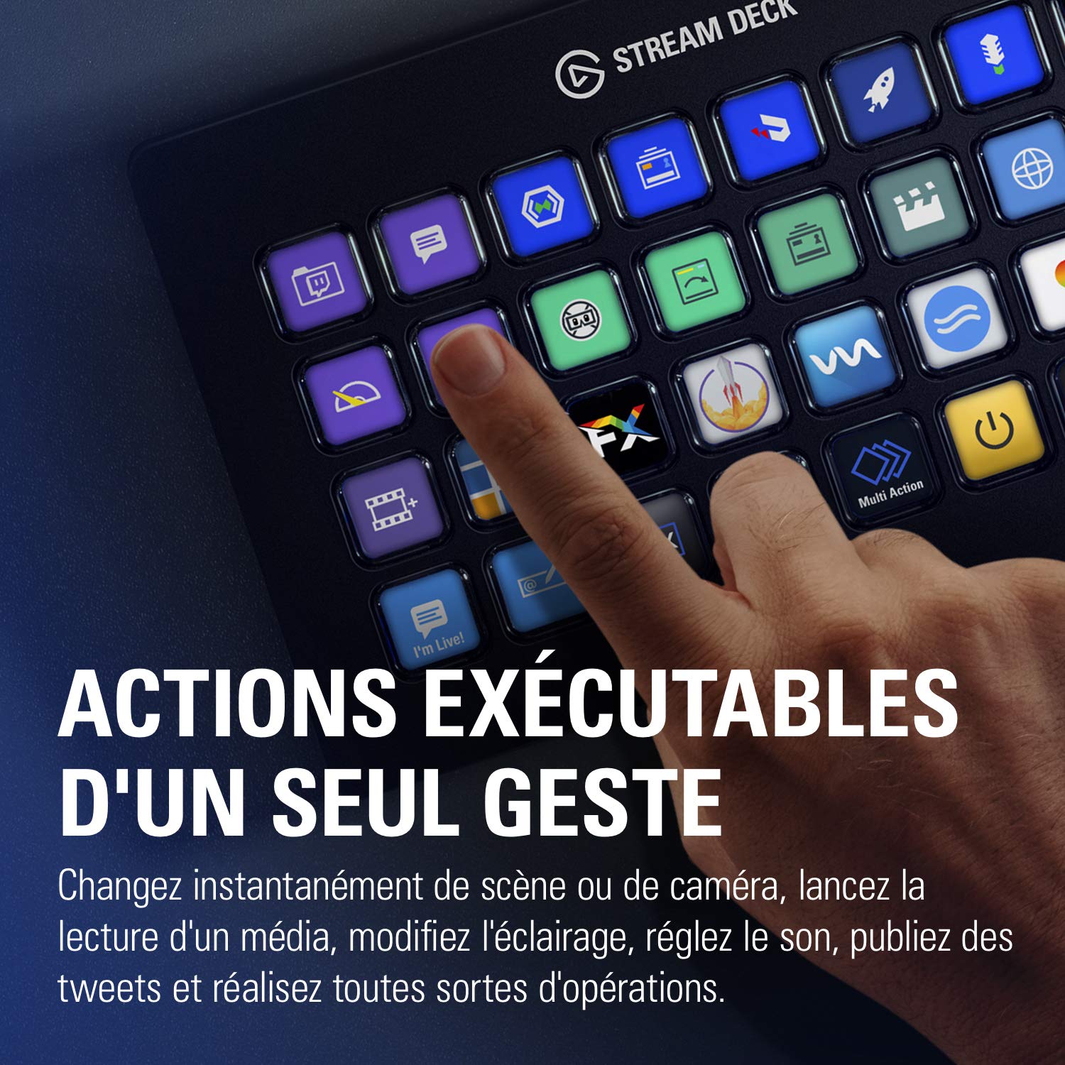 Elgato Stream Deck XL – Advanced Studio Controller, 32 macro keys, trigger actions in apps and software like OBS, Twitch, ​YouTube and more, works with Mac and PC: Elgato Stream Deck XL – Advanced Studio Controller, 32 macro keys, trigger actions in apps and software like OBS, Twitch, ​YouTube and more, works with Mac and PC