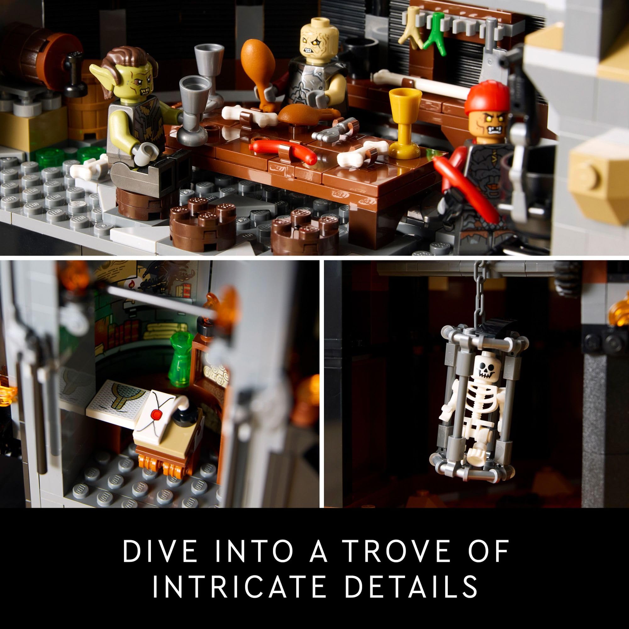LEGO Icons Lord of The Rings Barad-dûr Building Set for Adults - Lord of The Rings Collectible for Fans - Includes 6 Minifigures - Gift for Men and Women - 10333