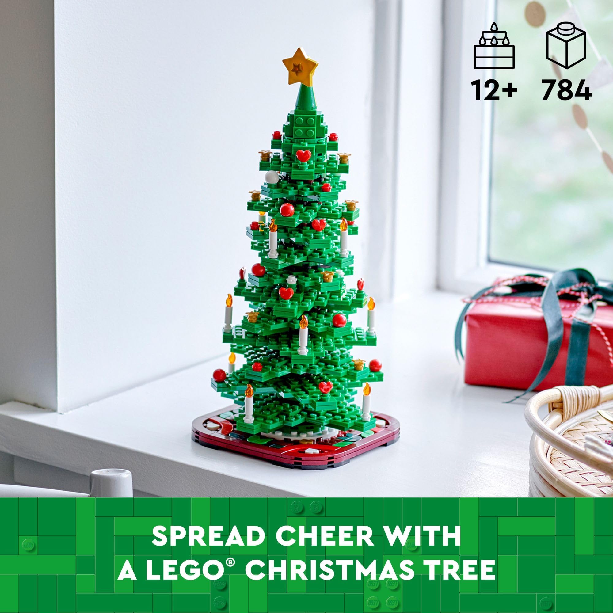 LEGO Christmas Tree - Building Toys for Kids, Boys & Girls, Ages 12+ - Mini Christmas Tree Decorations for Tabletop & Home - Gifts for Boys & Girls - 40573: LEGO Christmas Tree - Building Toys for Kids, Boys & Girls, Ages 12+ - Mini Christmas Tree Decorations for Tabletop & Home - Gifts for Boys & Girls - 40573