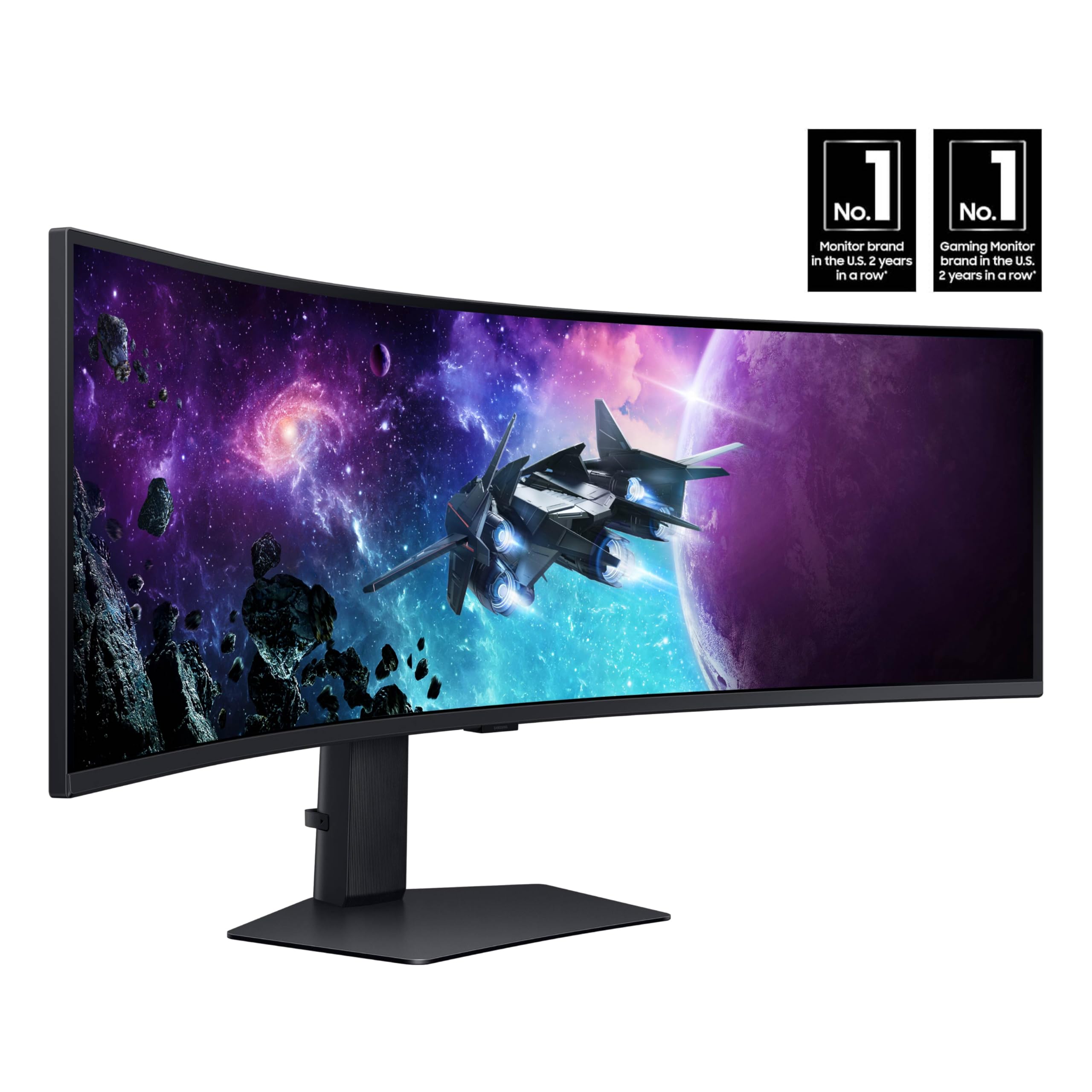 SAMSUNG 49" Odyssey G9 Series 1000R Curved Gaming Monitor LS49CG954ENXZA, DQHD, 1ms(GtG), VESA DisplayHDR 1000, 240Hz, AMD FreeSync Premium Pro, Height Adjustable Stand, Ultrawide Screen, 2024: DP Cable