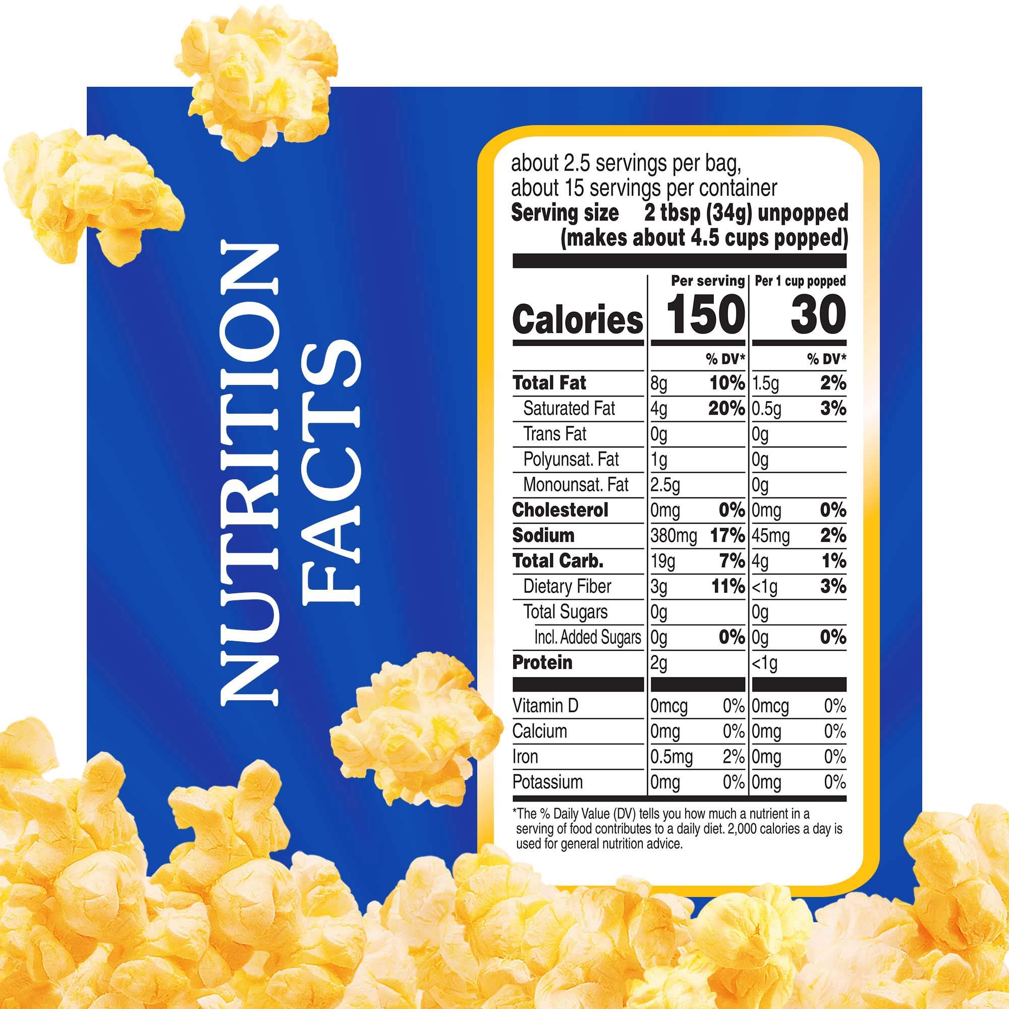 ACT II Butter Lovers Microwave Popcorn, 3-Count 2.75-oz. Bags: Butter 2.75 Ounce (Pack of 36)