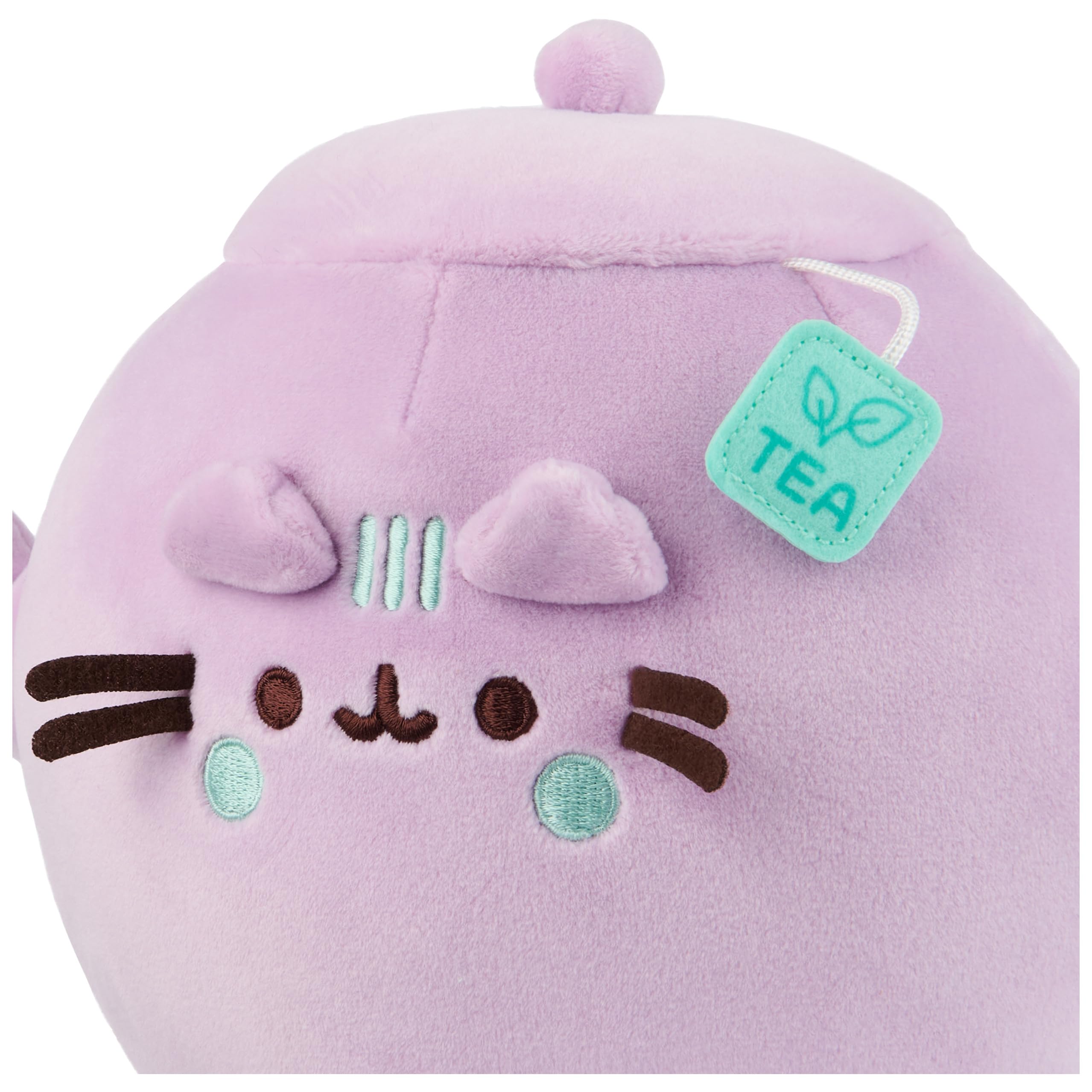 GUND Pusheen’s Kitchen: Teapot Squisheen Plush, Squishy Toy Stuffed Animal for Ages 8 and Up, Purple, 6”
