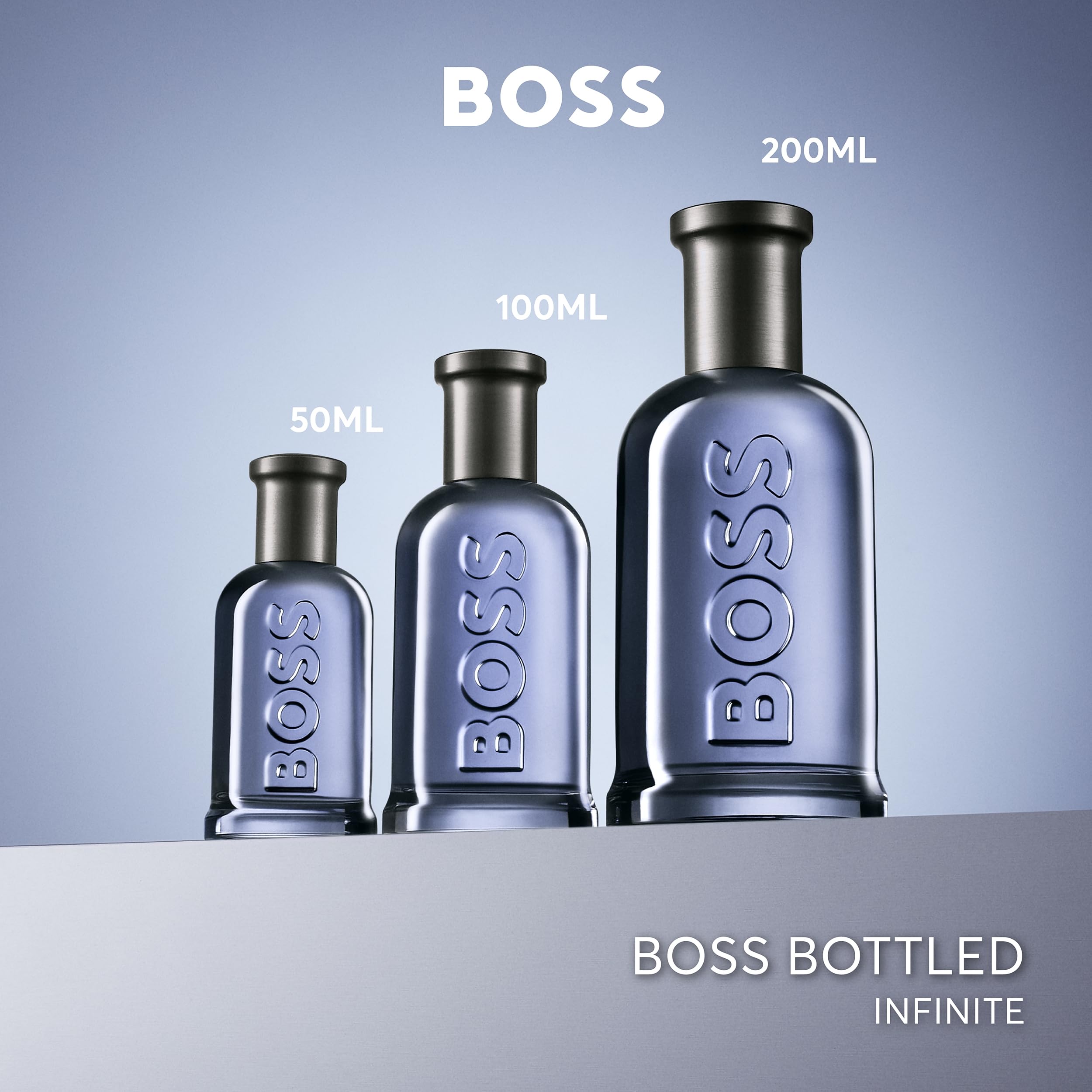 Hugo Boss Bottled Infinite Eau de Parfum – Woody Men's Cologne – With Notes of Apple, Patchouli, Lavender & Sandalwood – Long Lasting Fragrance: 3.3 Fl Oz (Pack of 1)