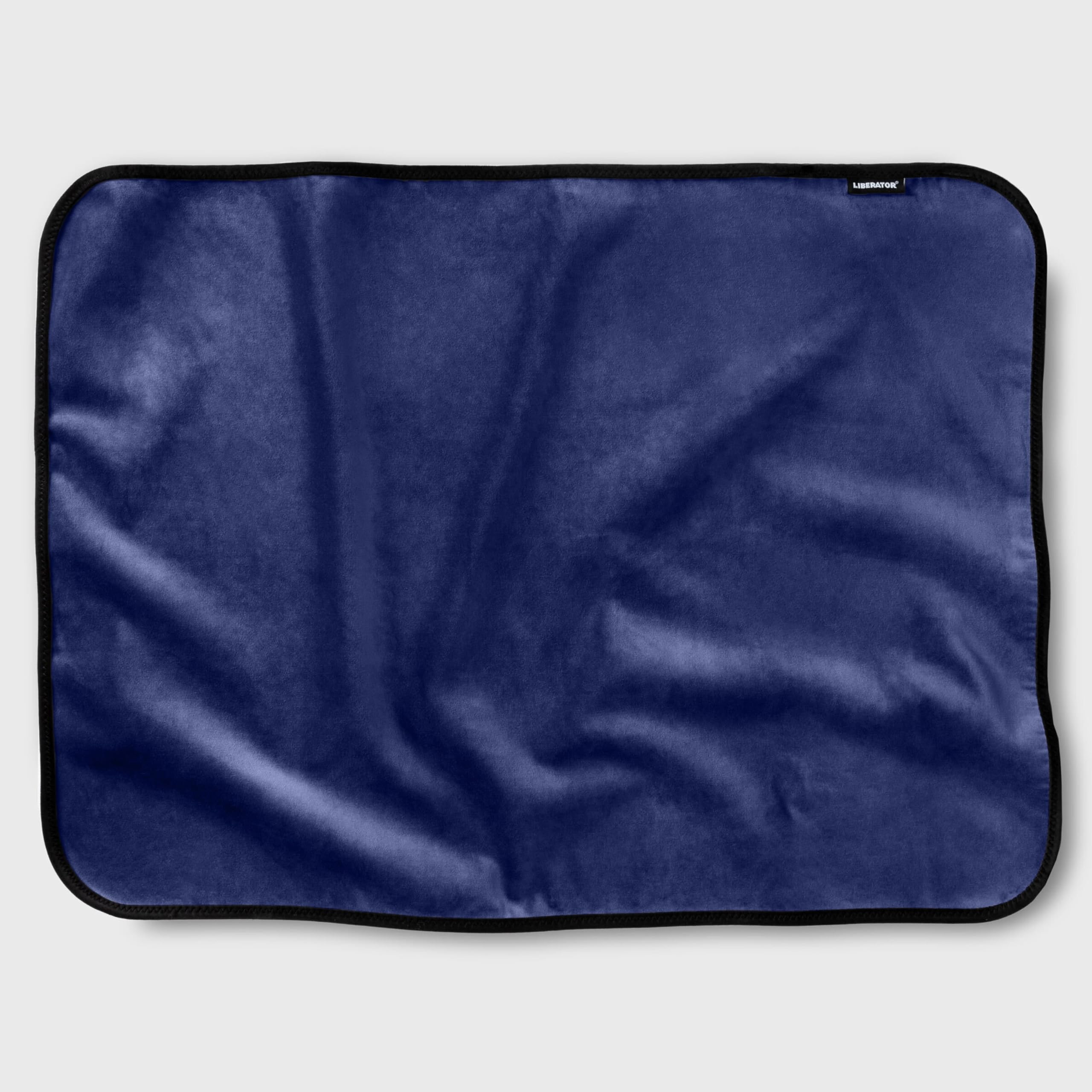 Liberator Fascinator Throw - Moisture-Proof Sensual Blanket, Mini Size, Microvelvet: Indigo