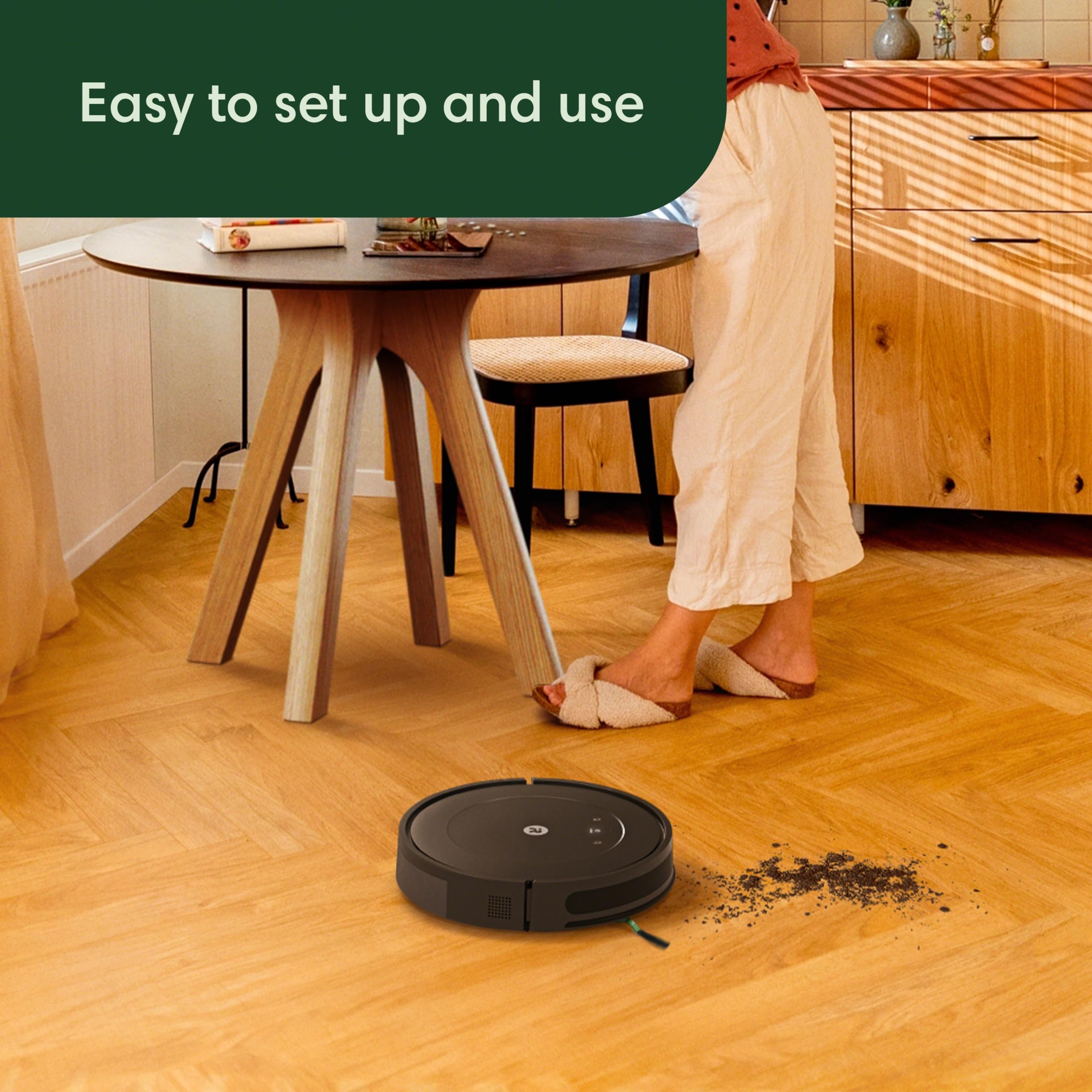 iRobot  Robot Vacuum-Wi-Fi Connectivity, Personalized Cleaning Recommendations, Works with Alexa, Good for Pet Hair, Carpets, Hard Floors, Self-Charging: Roomba Q011 Amazon Exclusive
