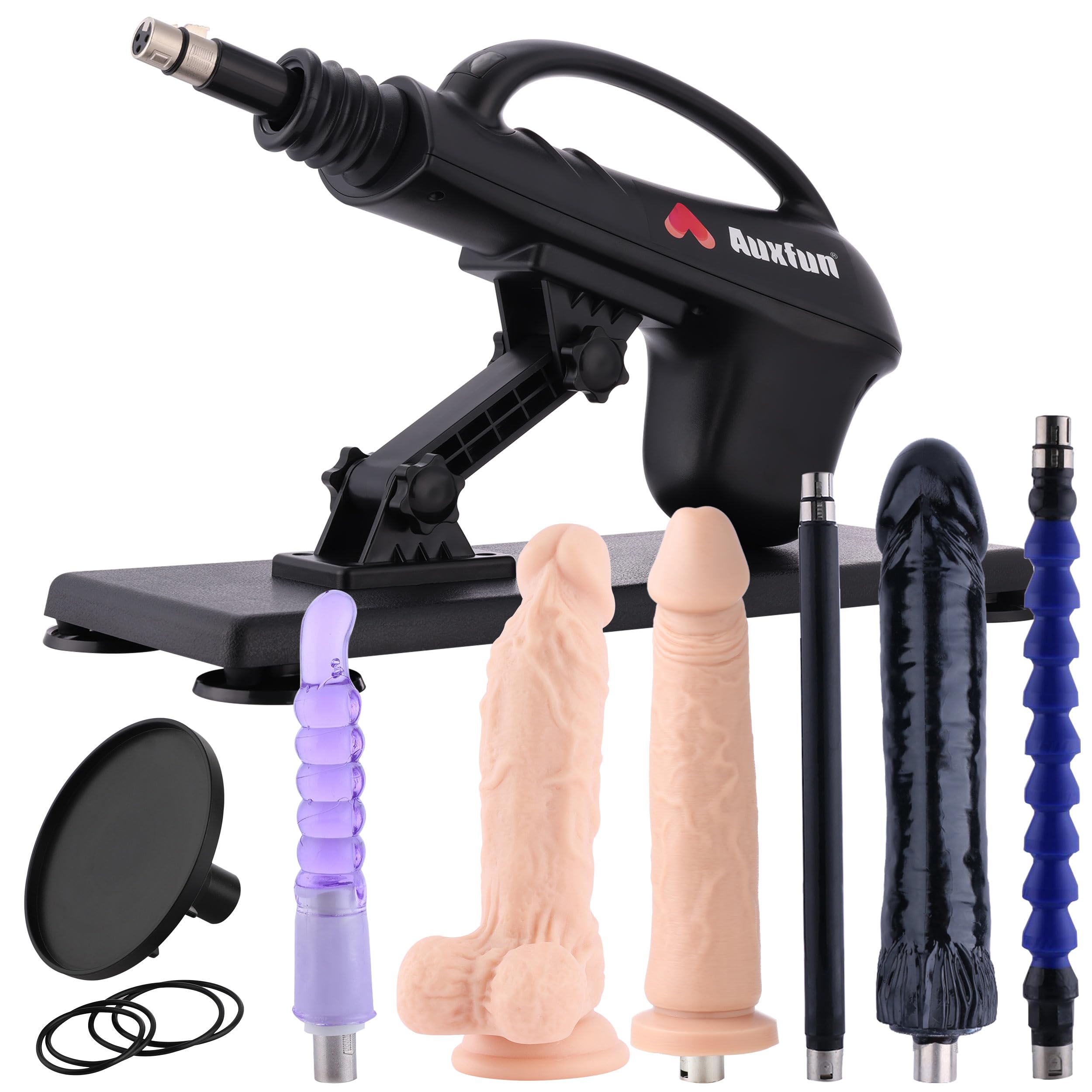 Sex Machine Thrusting Automatic Dildo Machine, Sex Machines Thrusting Sex Machine for Men Women with 7 Attachments 3 XLR Connector, Auxfun Love Machine with Suction Cup Adapter: Sex Machine Thrusting Automatic Dildo Machine, Sex Machines Thrusting Sex Machine for Men Women with 7 Attachments 3 XLR Connector, Auxfun Love Machine with Suction Cup Adapter