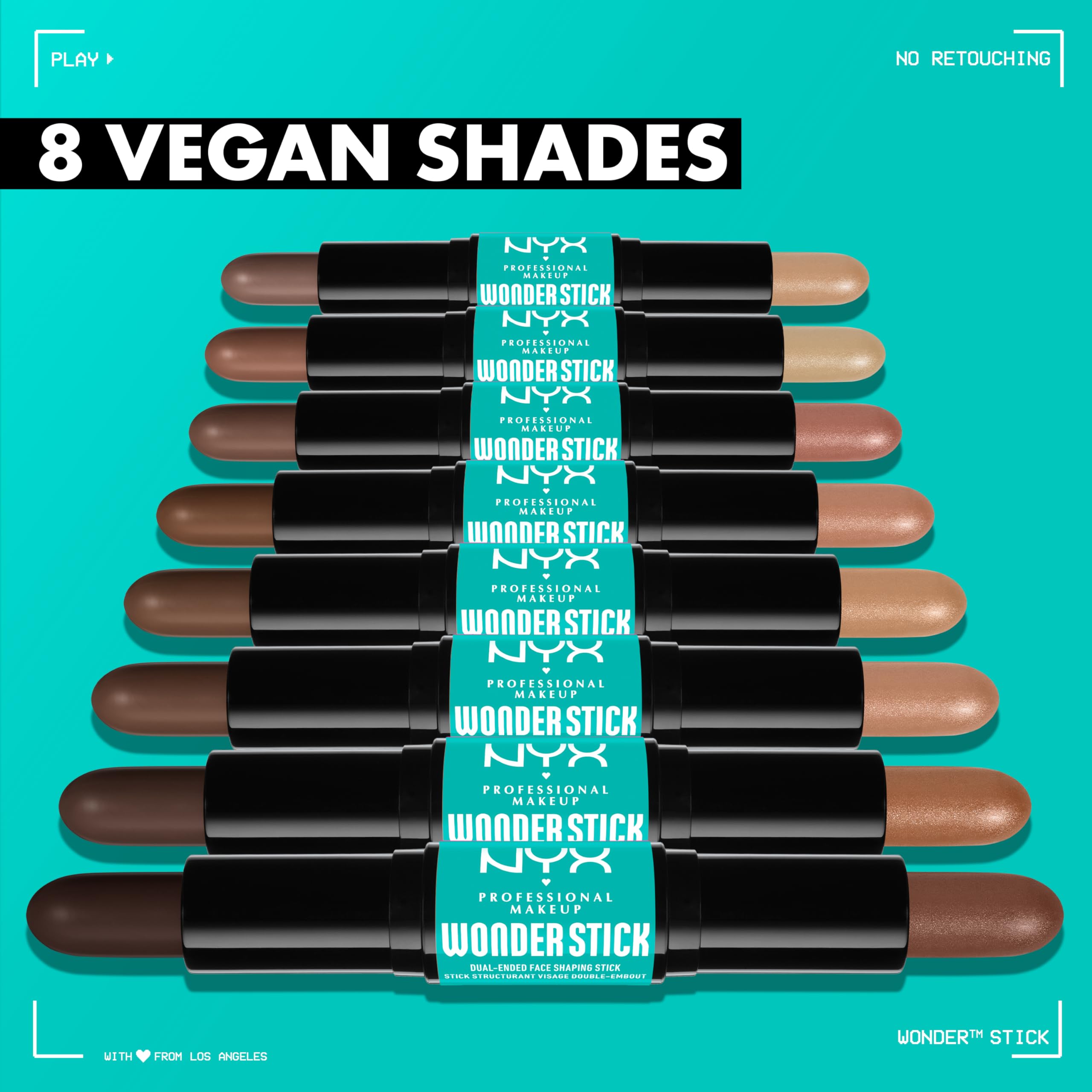NYX PROFESSIONAL MAKEUP Wonder Stick, Face Shaping & Contouring Stick - Universal Light: 02 NEW Universal Light 0.28 Ounce (Pack of 1)