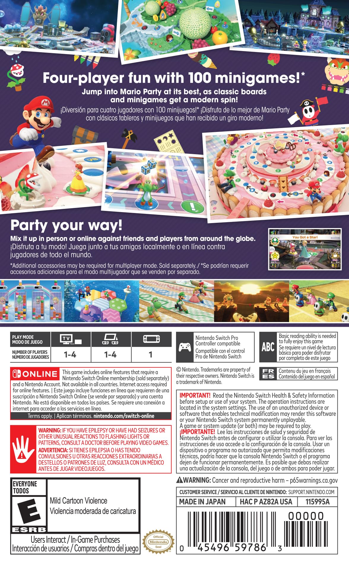 Mario Party Superstars - US Version: Nintendo Switch Standard